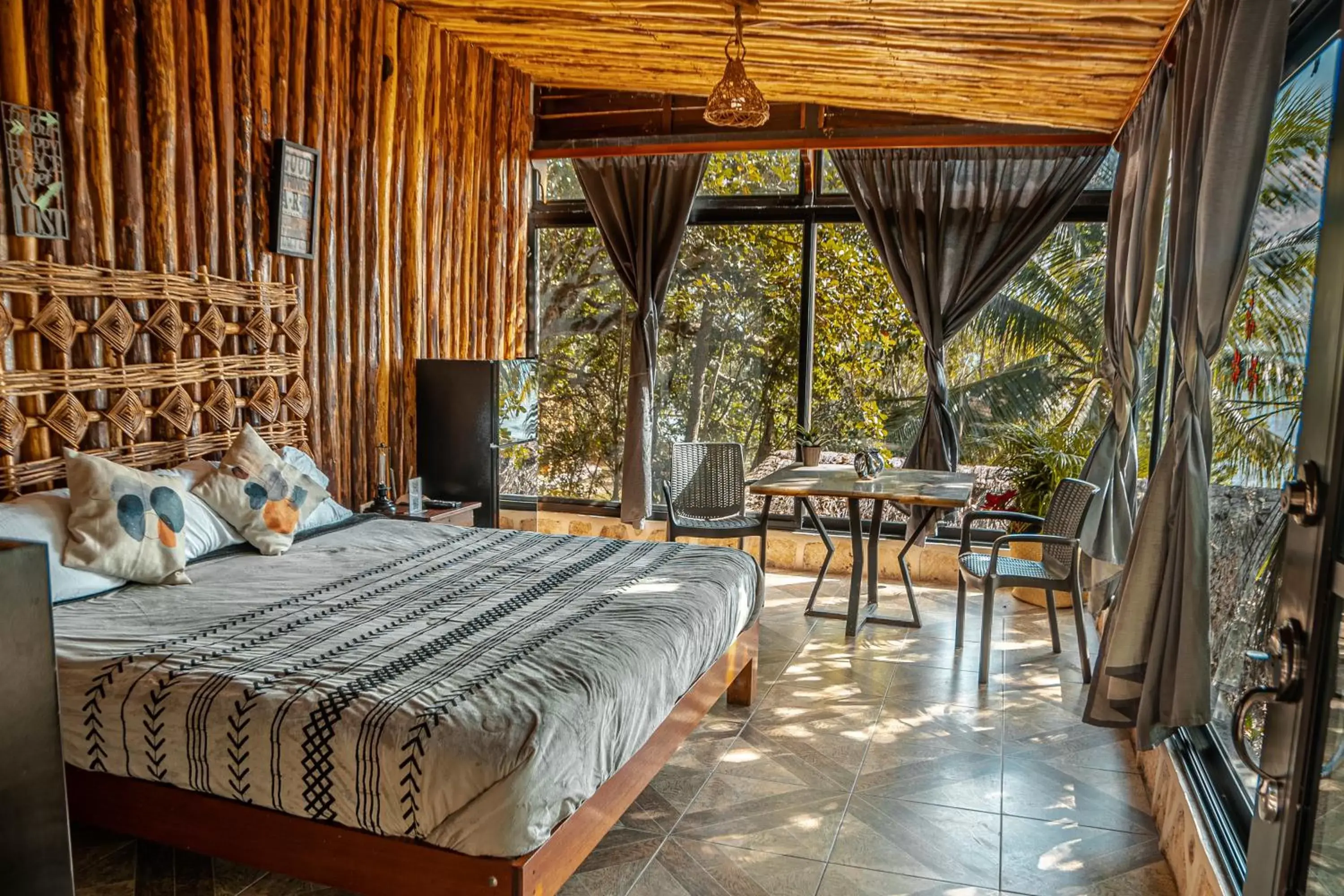 Bedroom, Bed in Hotel Wayak Bacalar