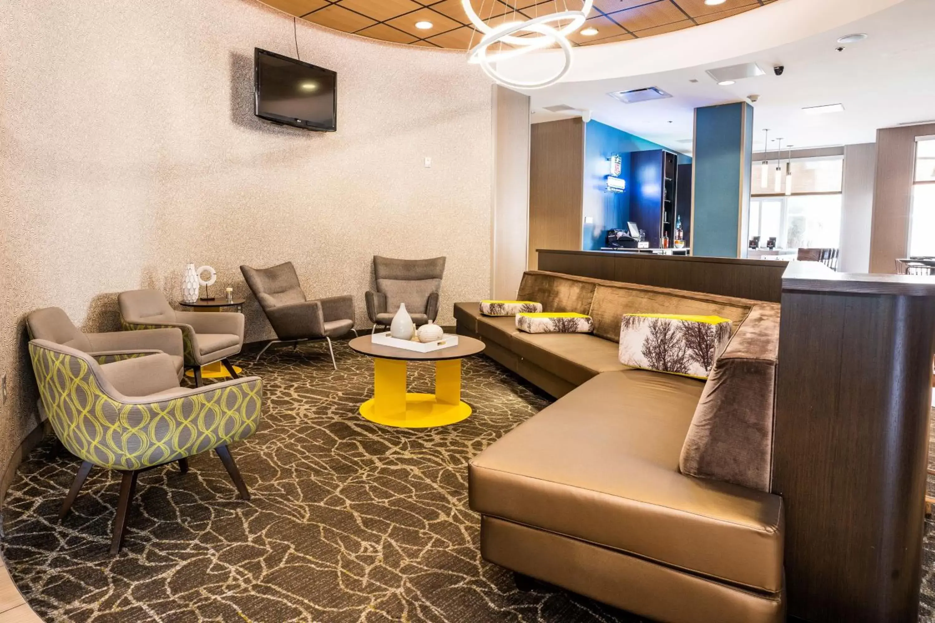 Lobby or reception, Lounge/Bar in Springhill Suites by Marriott San Antonio Alamo Plaza/Convention Center