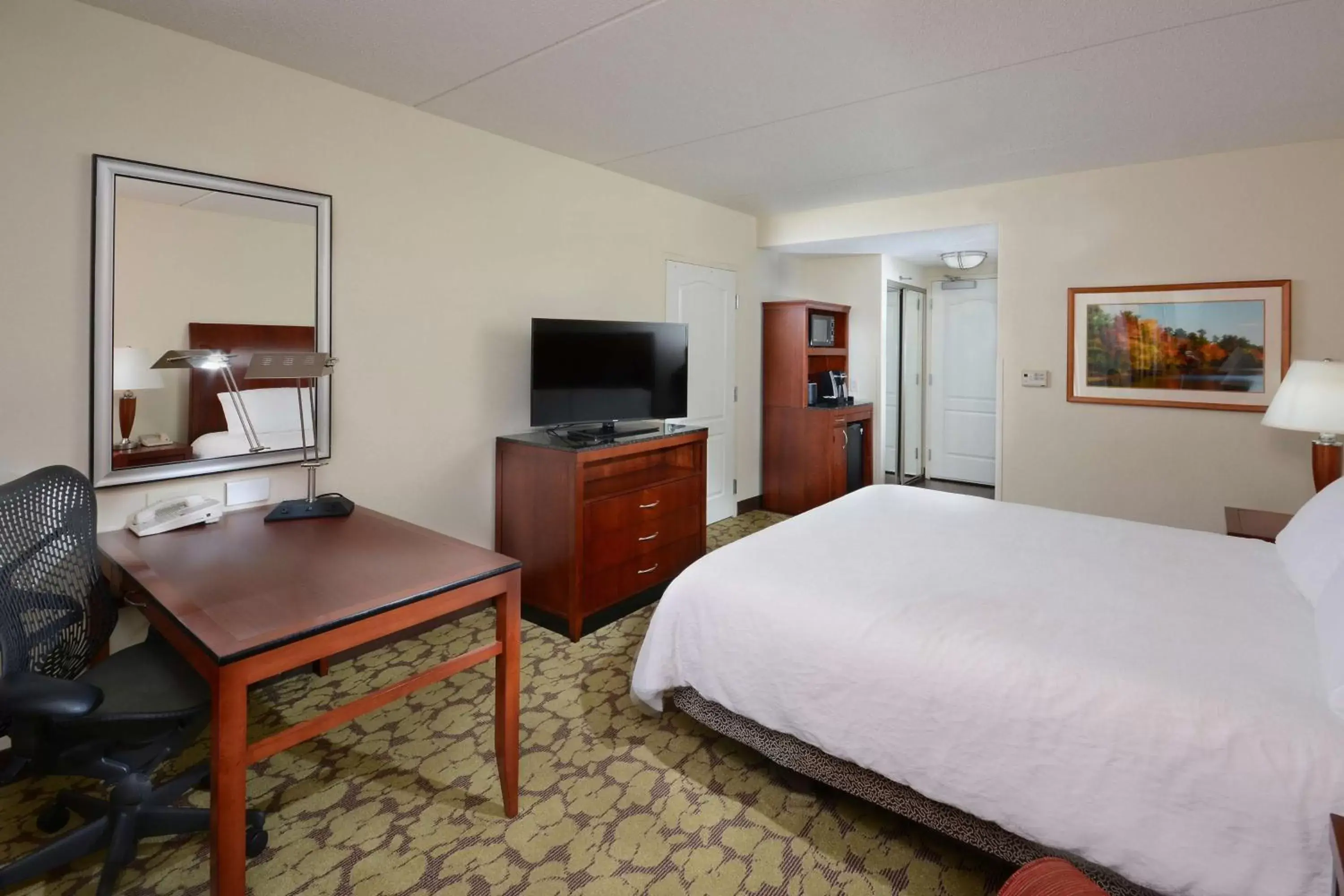 Bedroom, TV/Entertainment Center in Hilton Garden Inn Greensboro