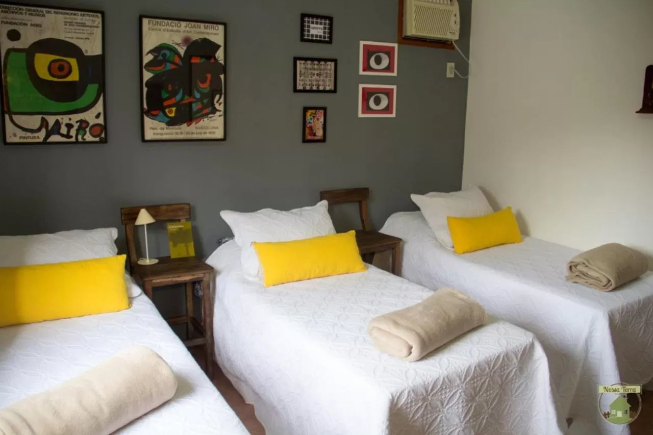 Bed in Pousada Nossa Terra