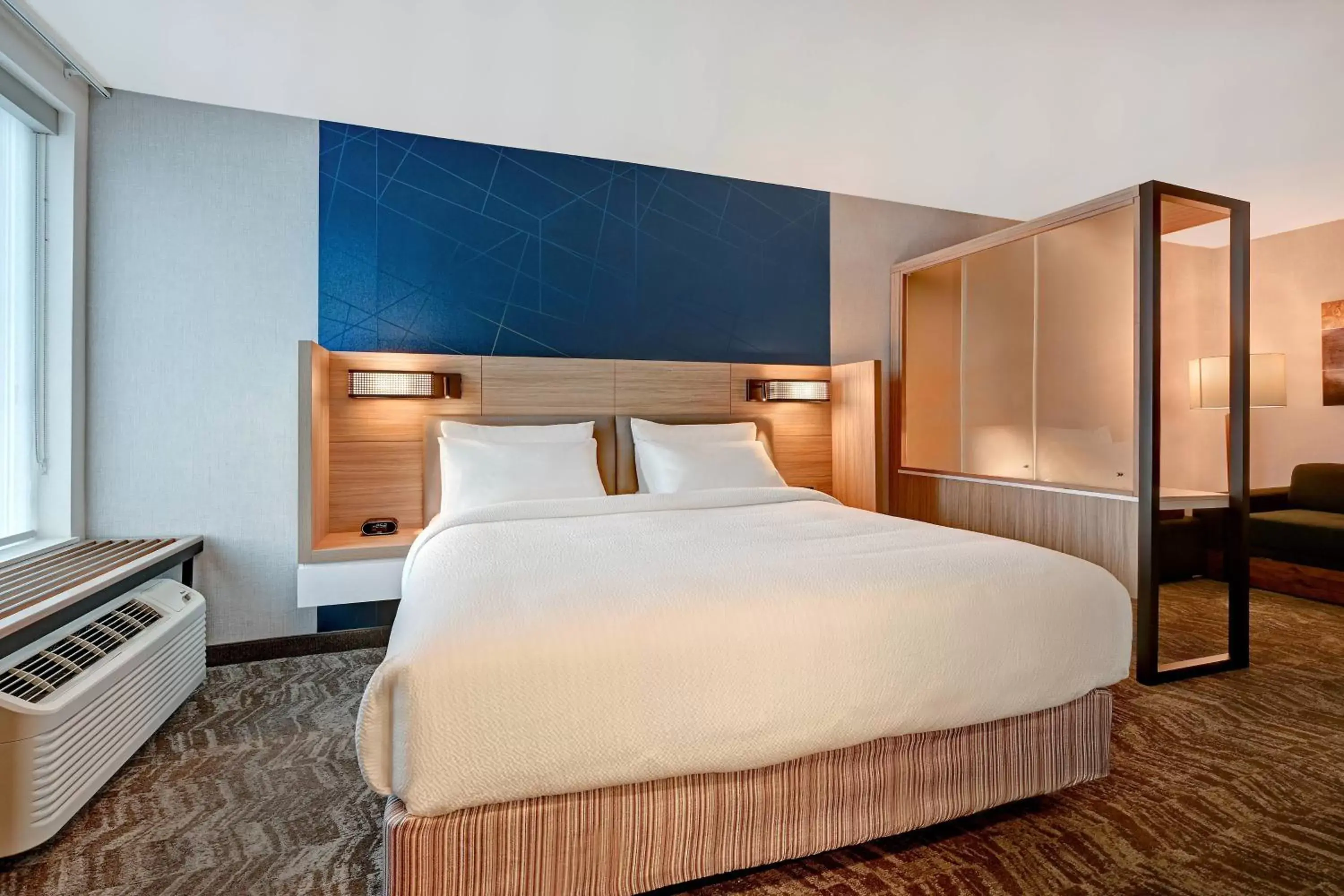 Bedroom, Bed in SpringHill Suites by Marriott Albuquerque University Area