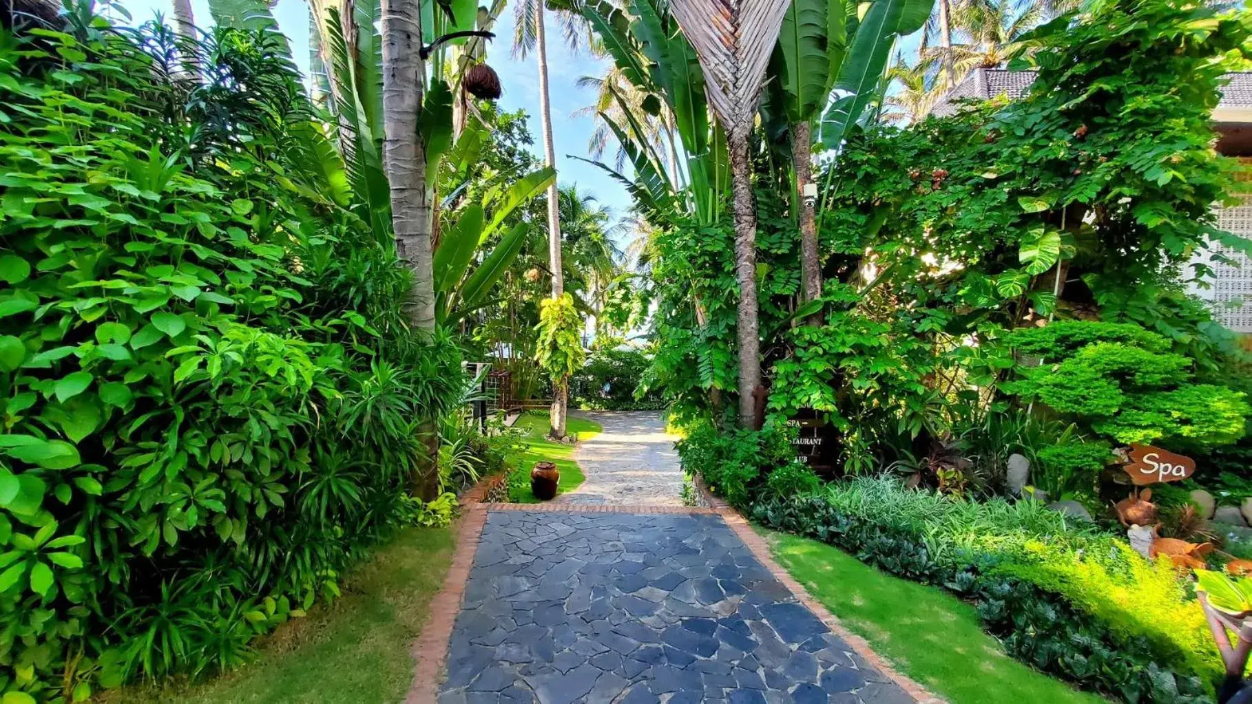 Natural landscape, Garden in Bamboo Village Beach Resort & Spa