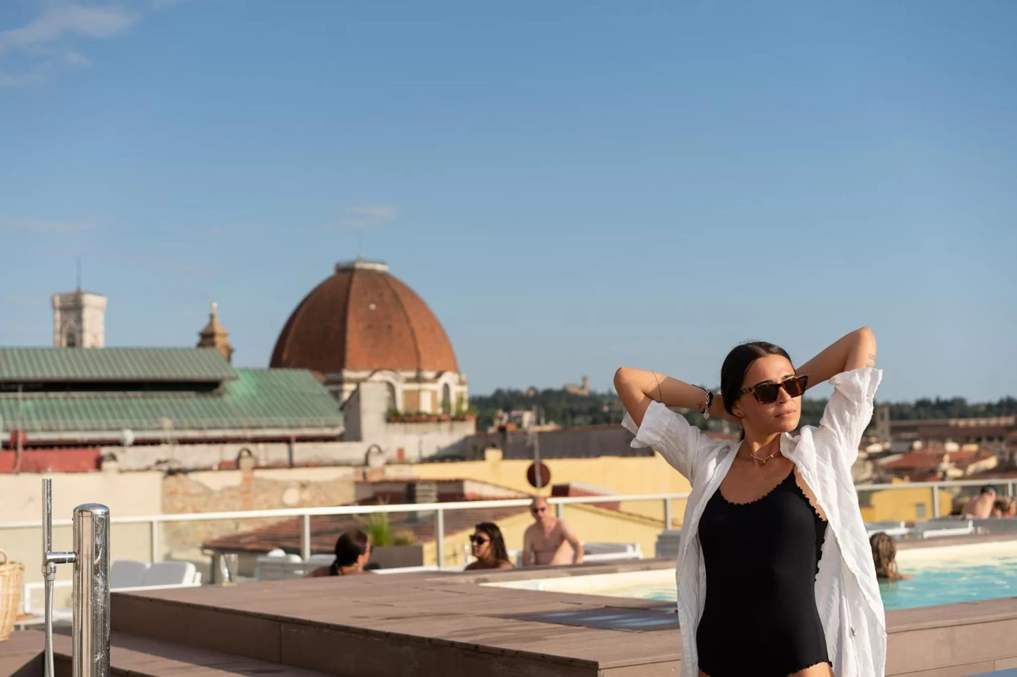 Pool view in Hotel Glance In Florence