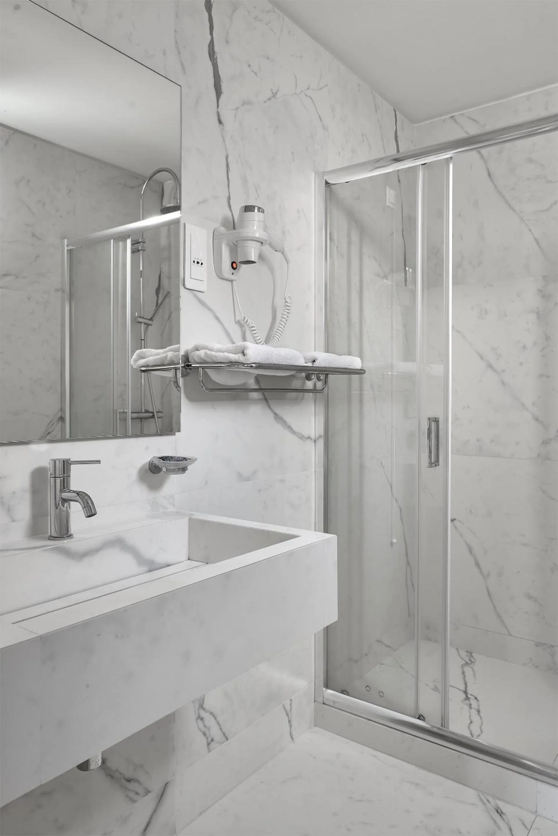 Shower in Athos Hotel