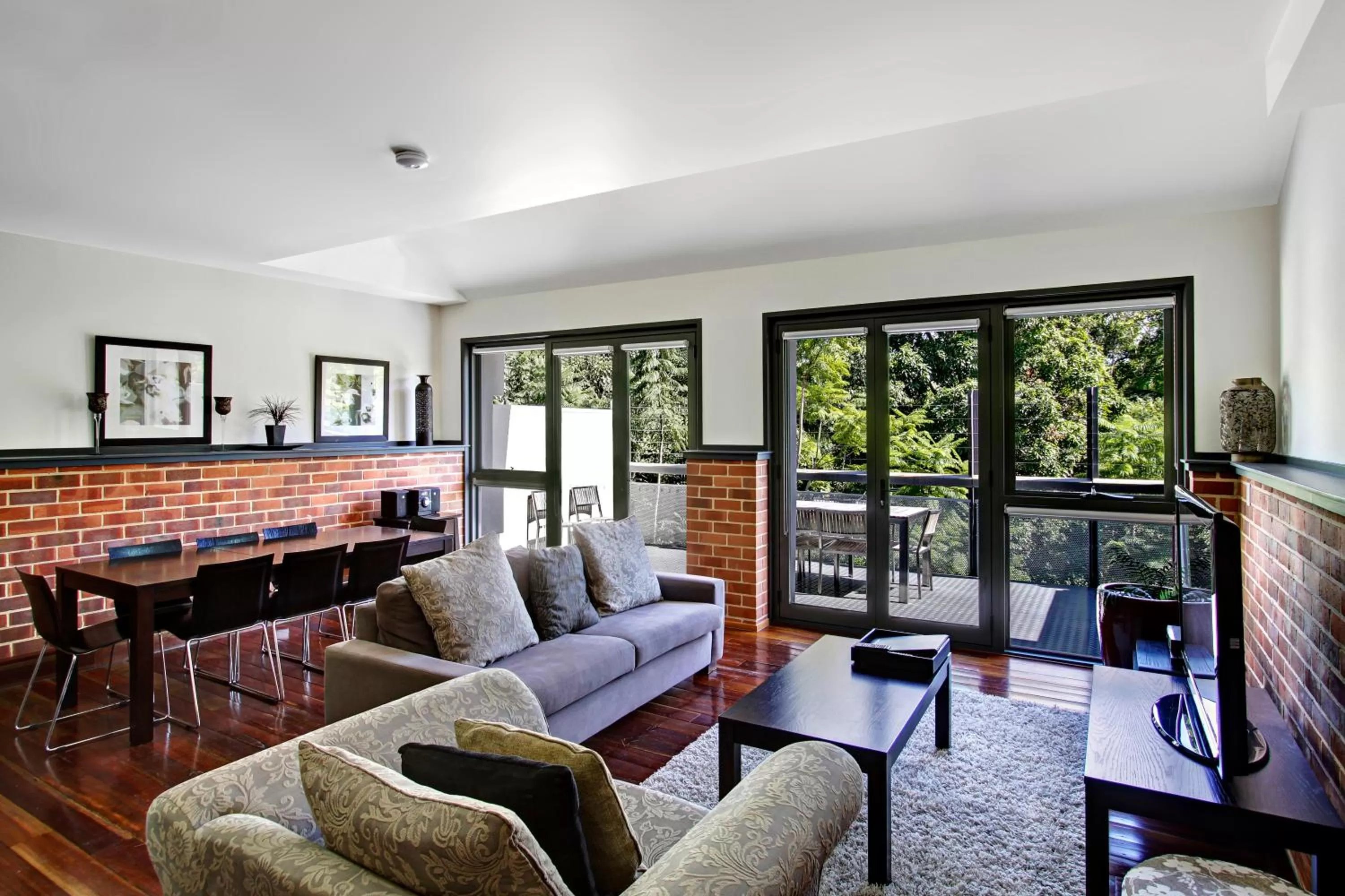 Living room in Byron Butter Factory Apartments