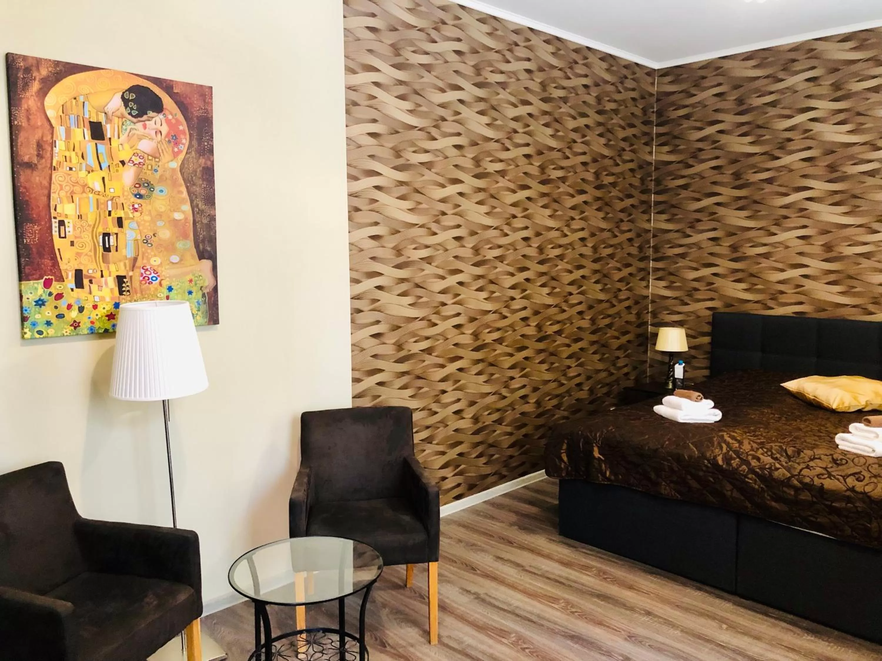 Seating area in Dům U pikové desítky