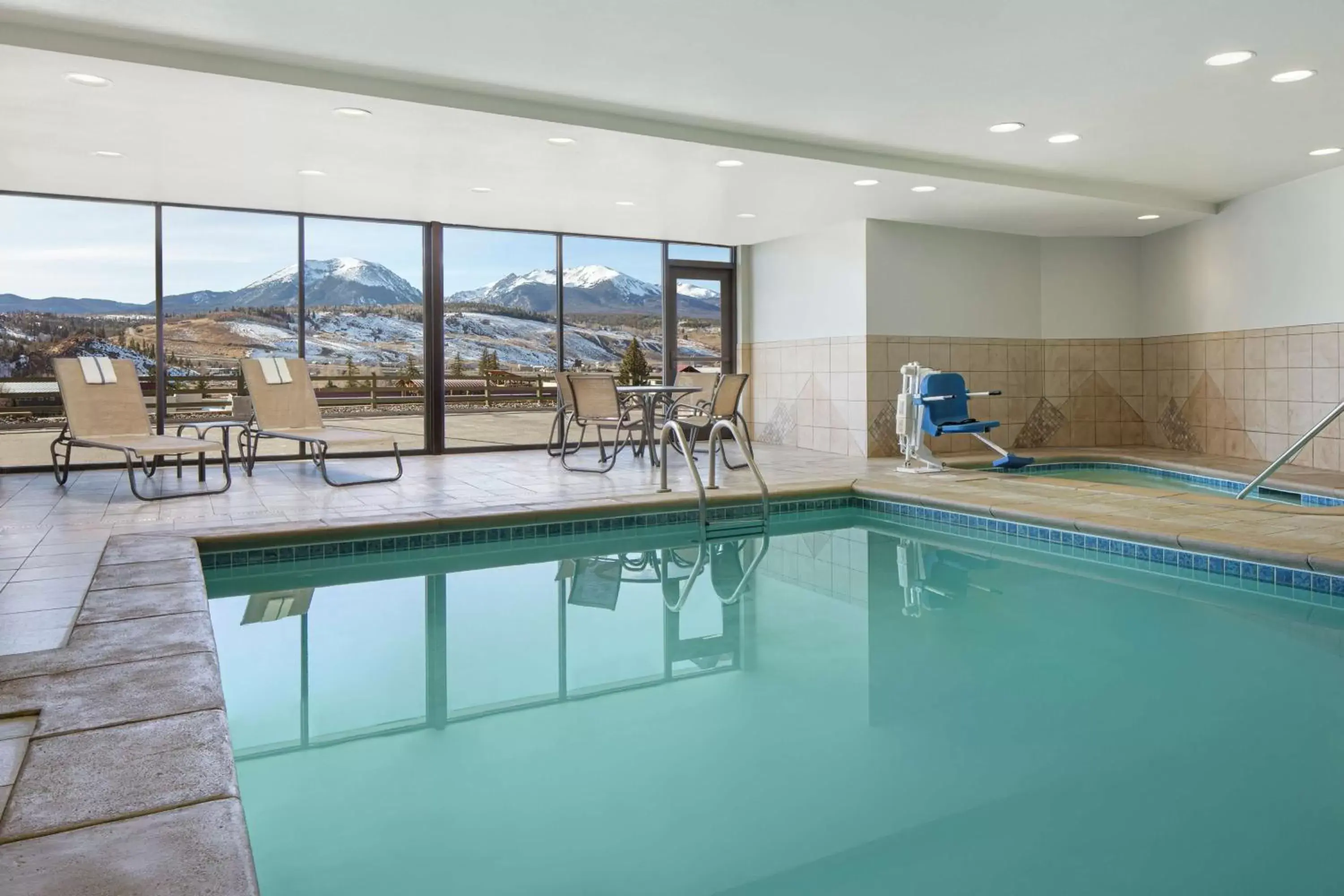 Pool view in Hampton Inn & Suites Silverthorne Pool view in Hampton Inn & Suites Silverthorne