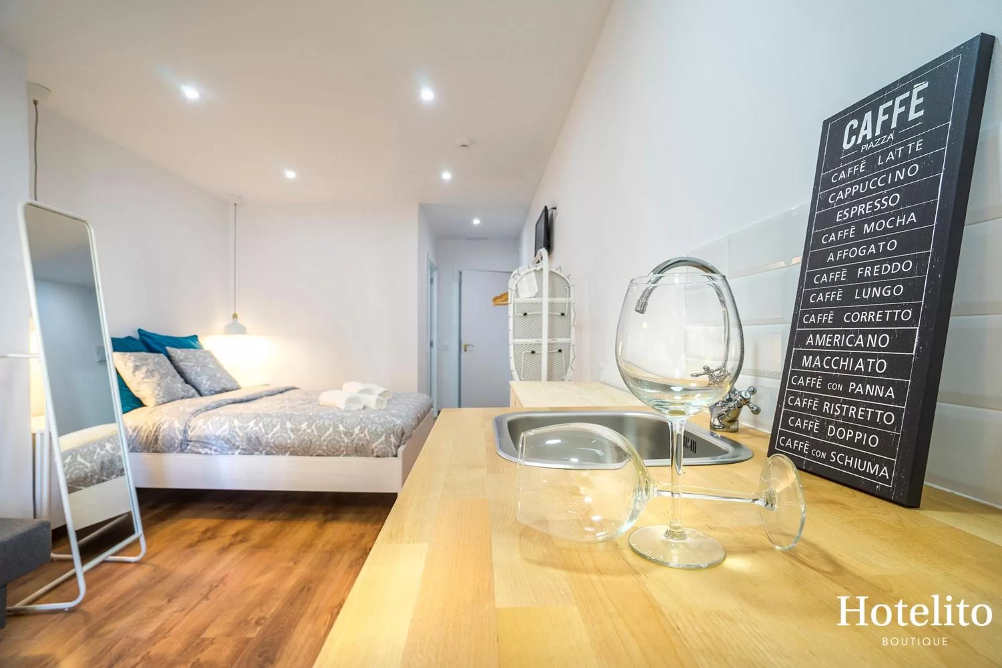 Bed in Hotelito Boutique Mercat