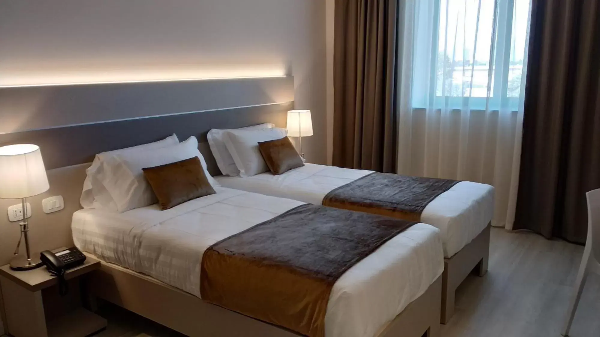 Bed in Hotel Glis