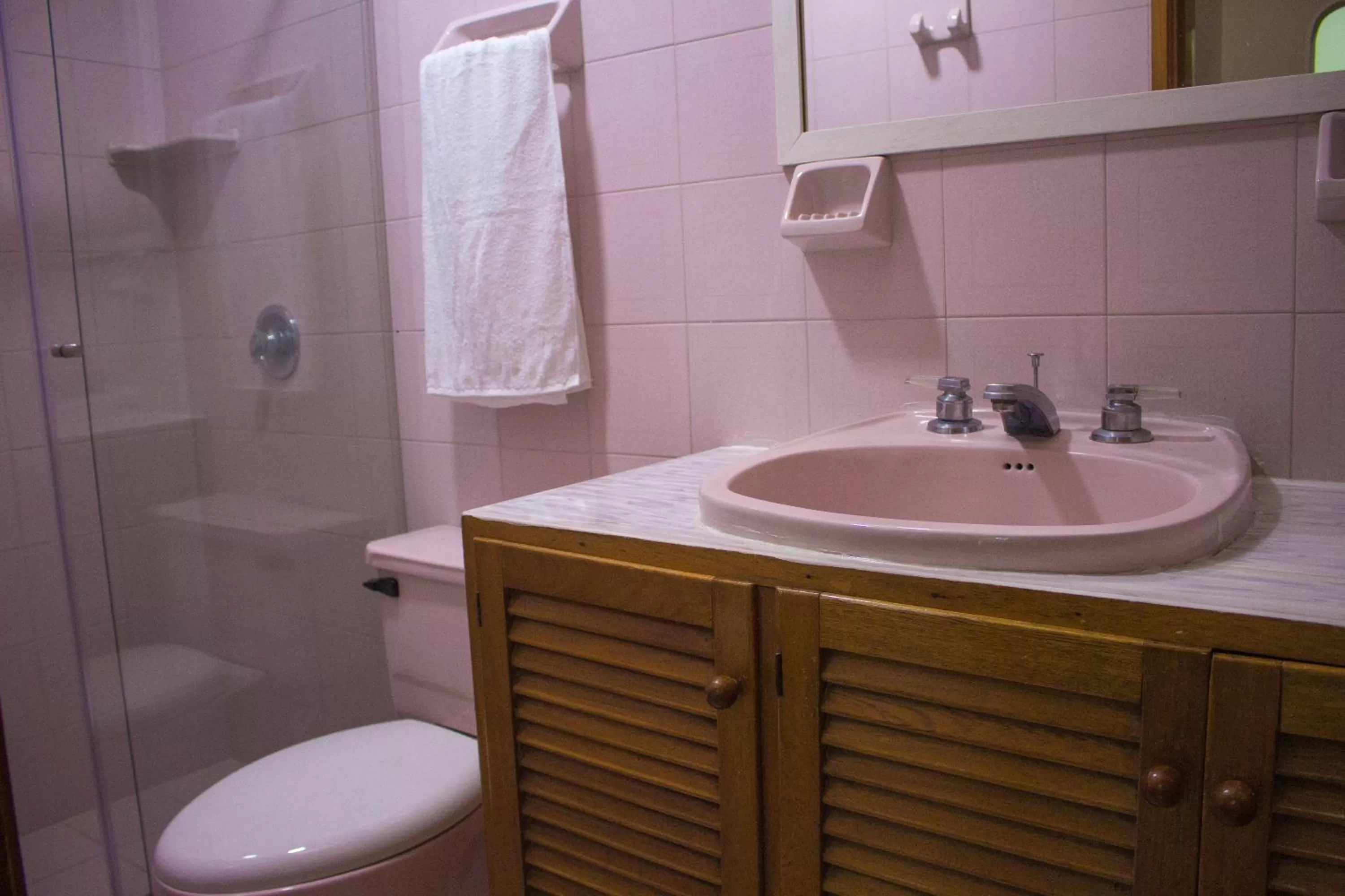 Shower, Bathroom in Casa Azul Boutique Hostel