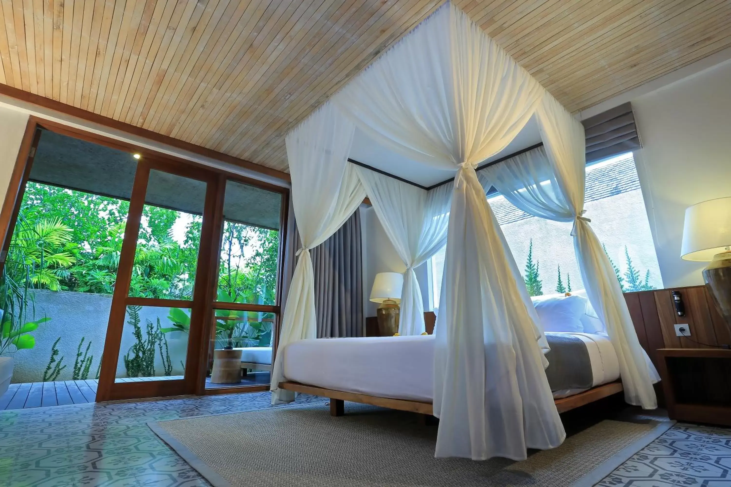 Bed in Jeeva Santai Villas