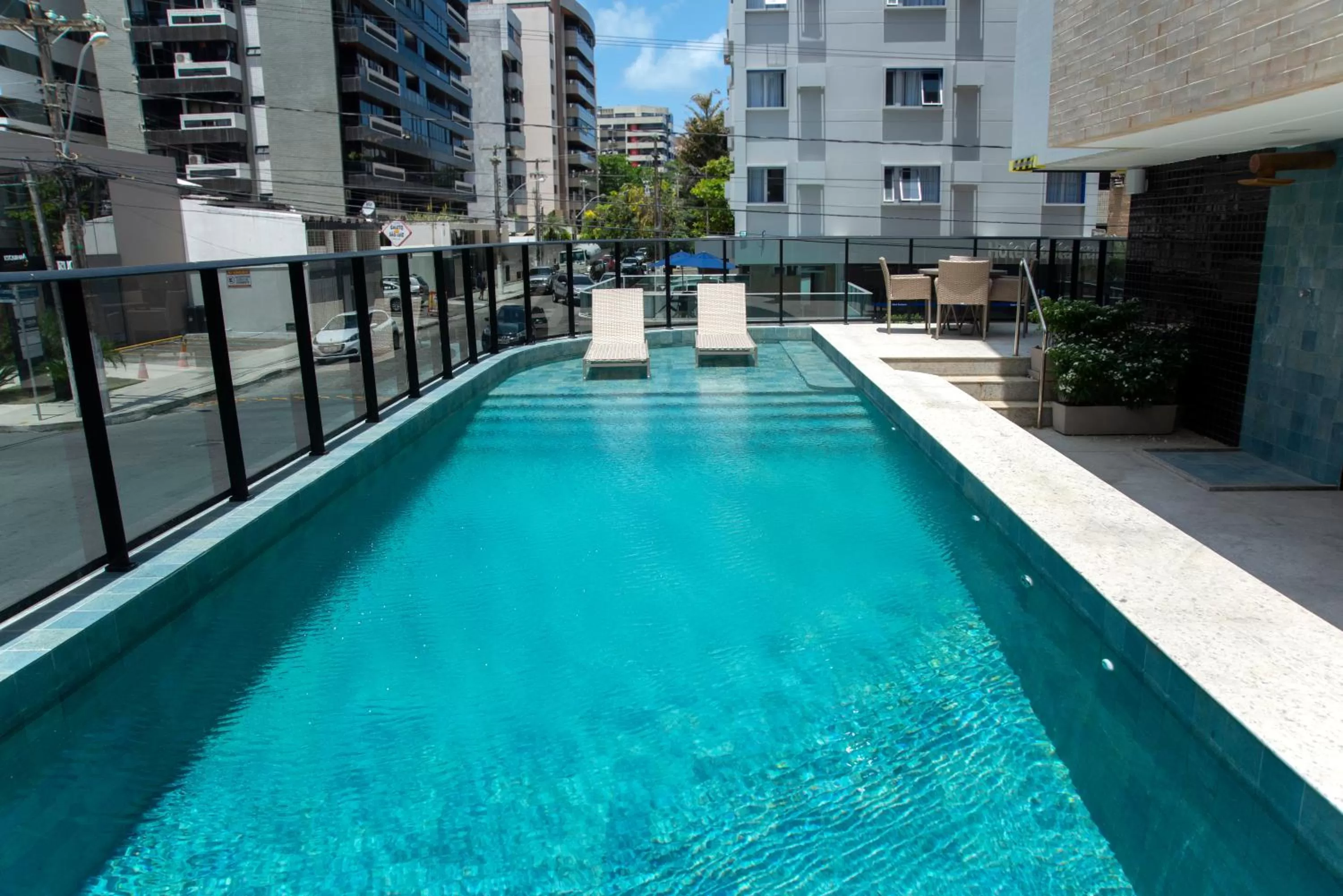 Pool view in Comfort Hotel Maceió
