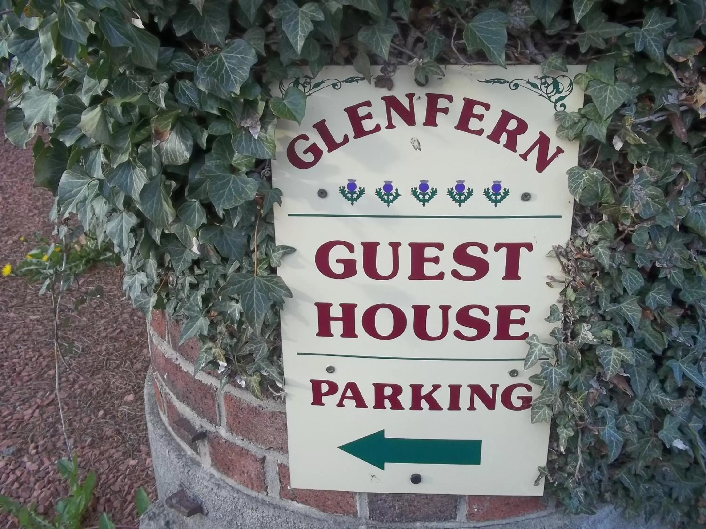 Property logo or sign in Glenfern Guest House, also self catering cottage with PRIVATE hot tub