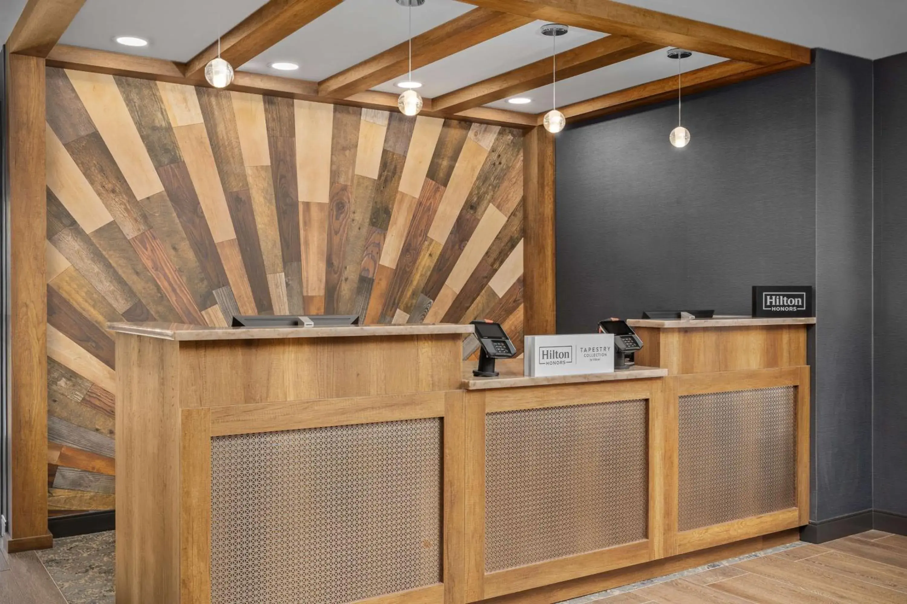 Lobby or reception in Hotel Westport Kansas City, Tapestry Collection by Hilton Lobby or reception in Hotel Westport Kansas City, Tapestry Collection by Hilton