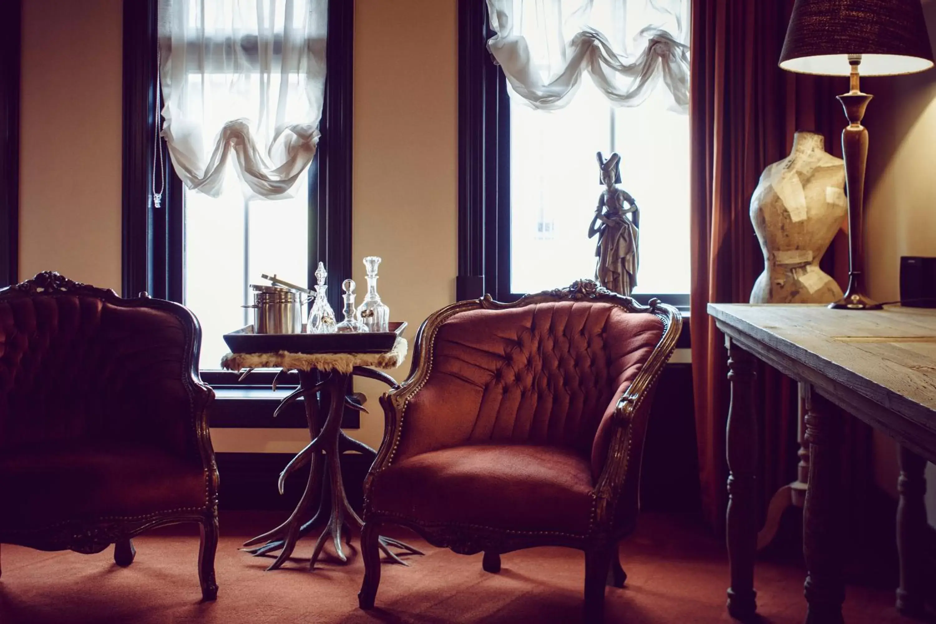 Decorative detail, Seating Area in Boutique Hotel Opus One