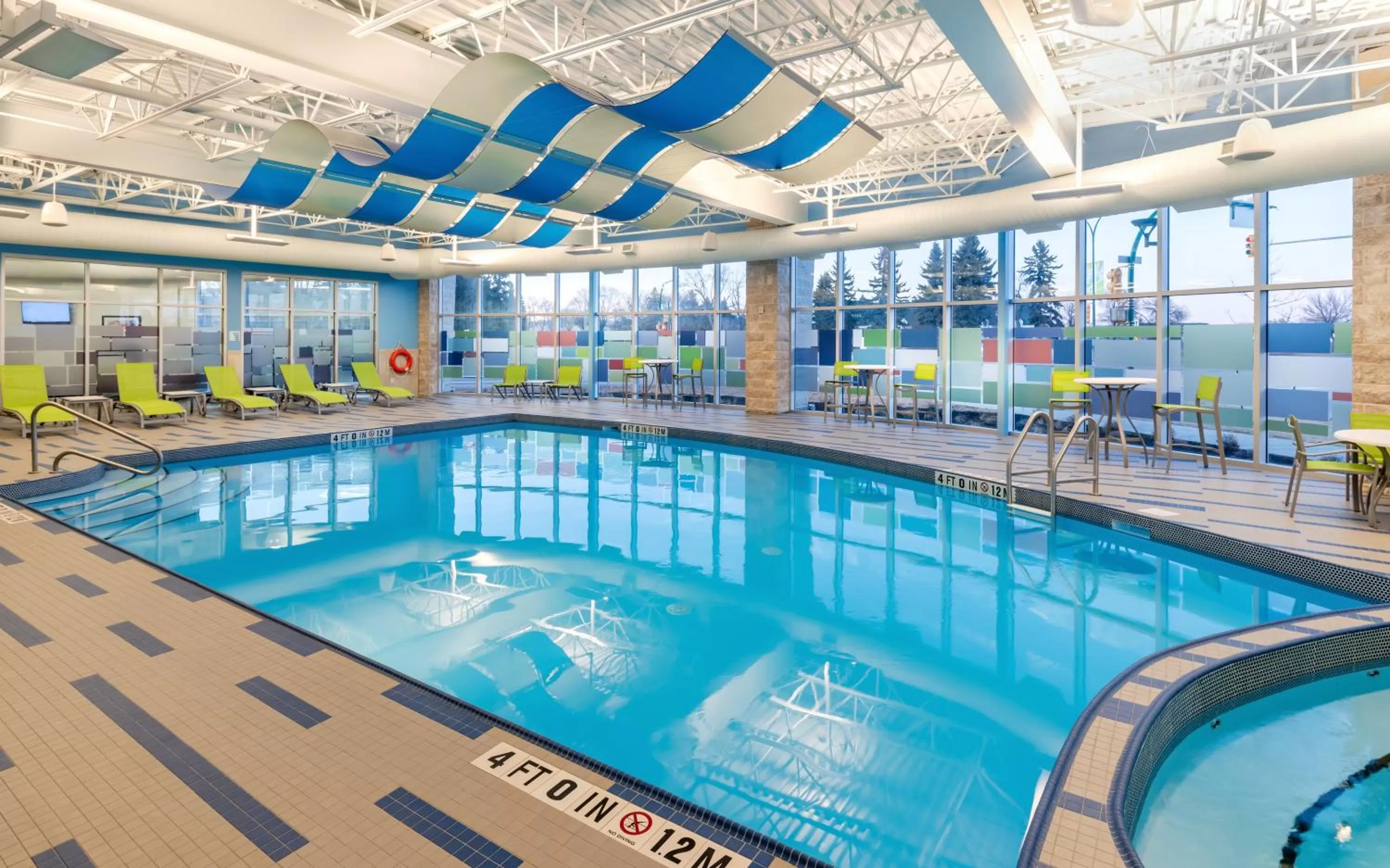 Swimming pool in Holiday Inn Express & Suites - Saskatoon East - University by IHG