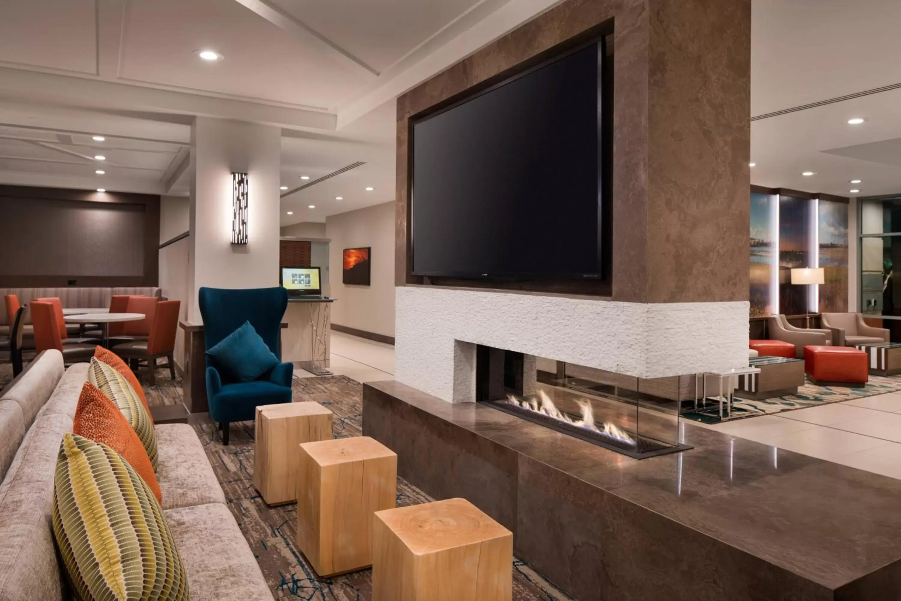 Lobby or reception, TV/Entertainment Center in Residence Inn Irvine John Wayne Airport Orange County