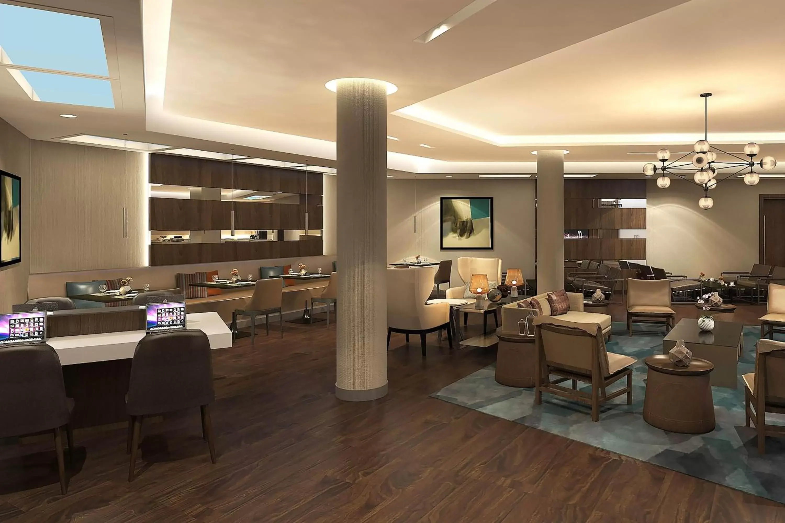 Lounge or bar, Restaurant/Places to Eat in Riyadh Airport Marriott Hotel