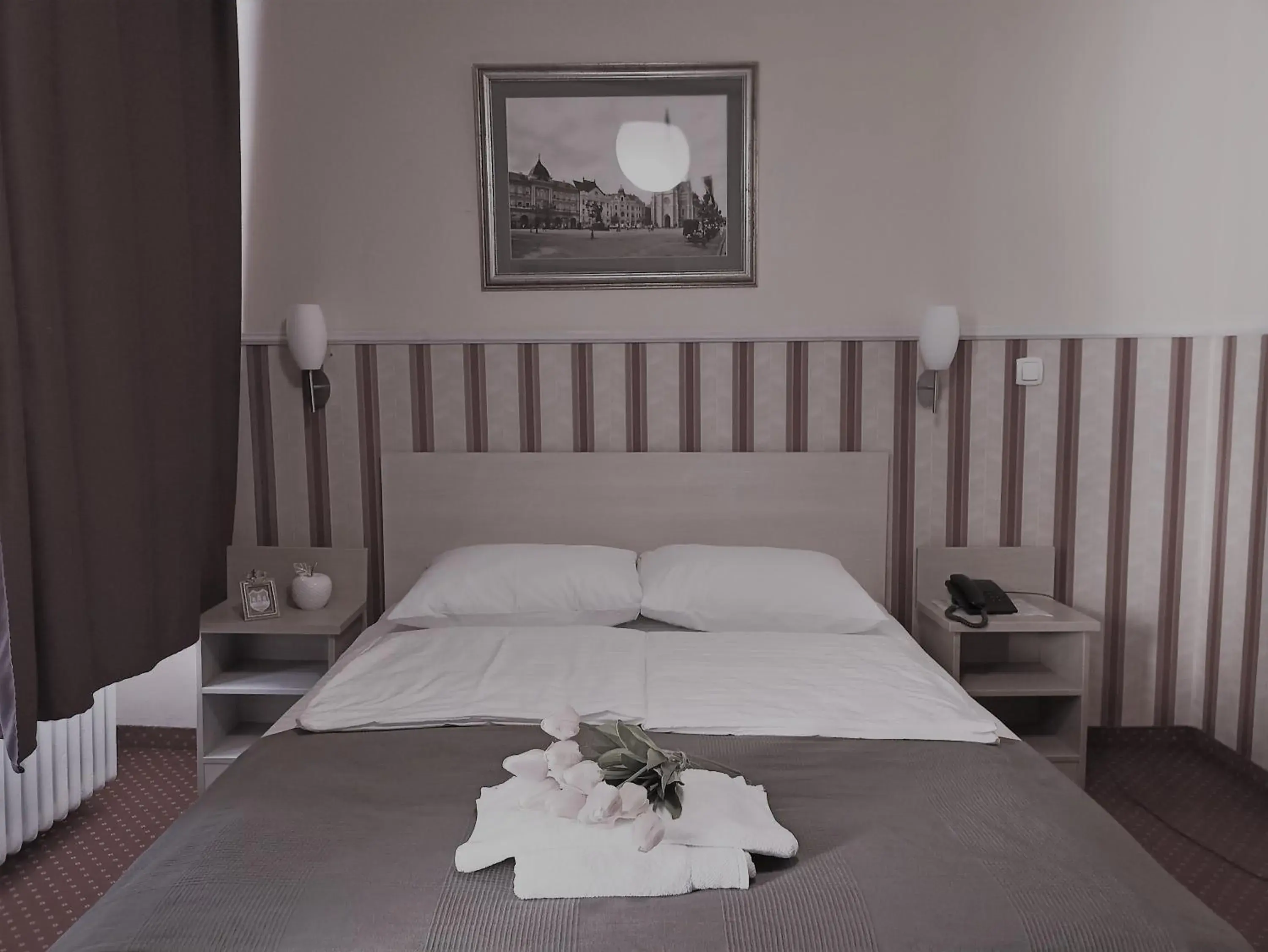 Bed in Hotel Vojvodina