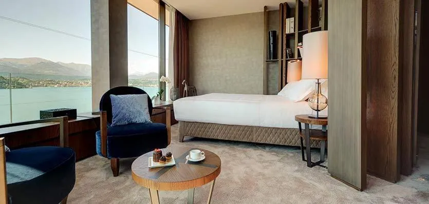 Bed in Grand Hotel Campione