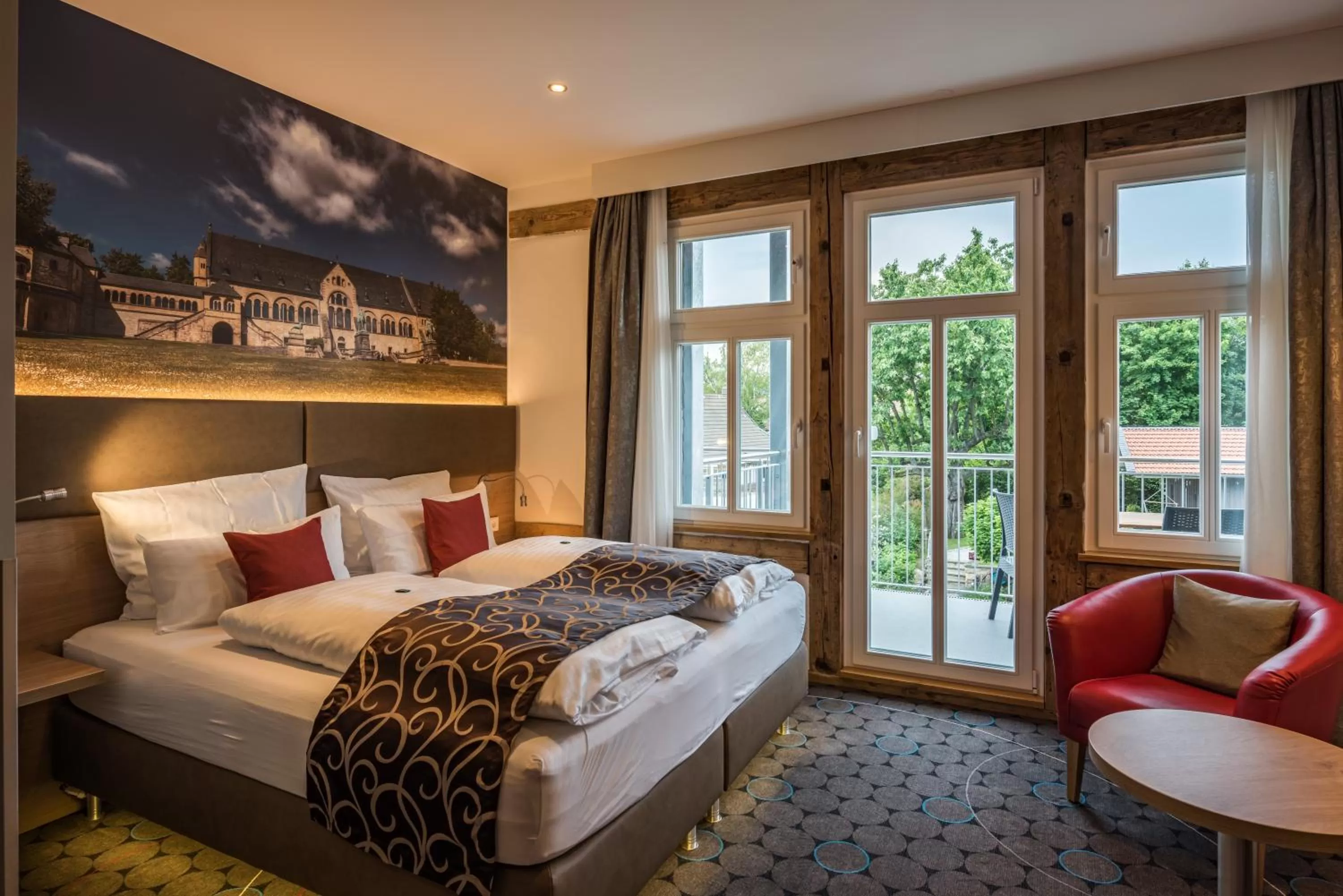 Photo of the whole room, Bed in AKZENT Hotel Villa Saxer