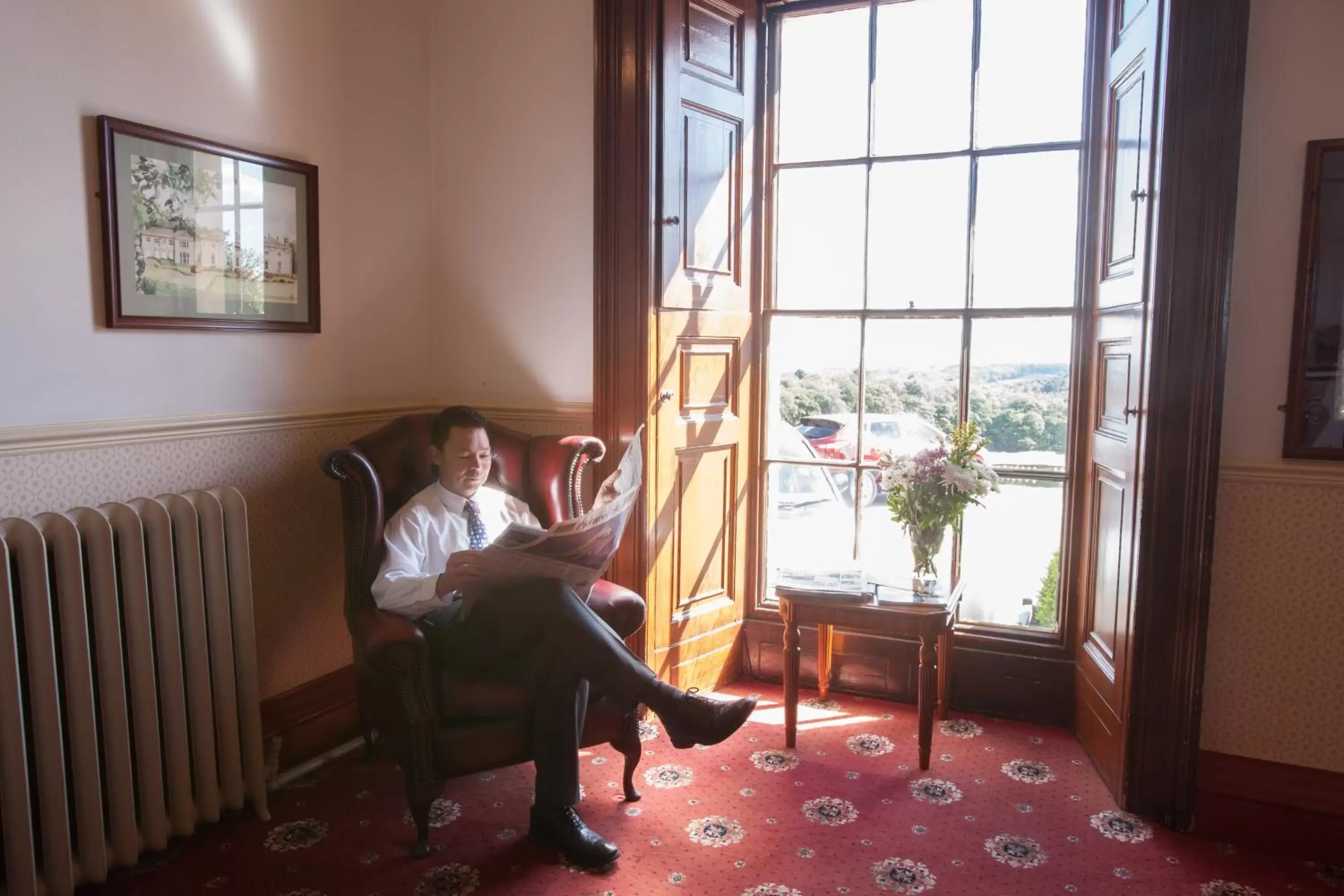 Lobby or reception in Wortley Hall Sheffield