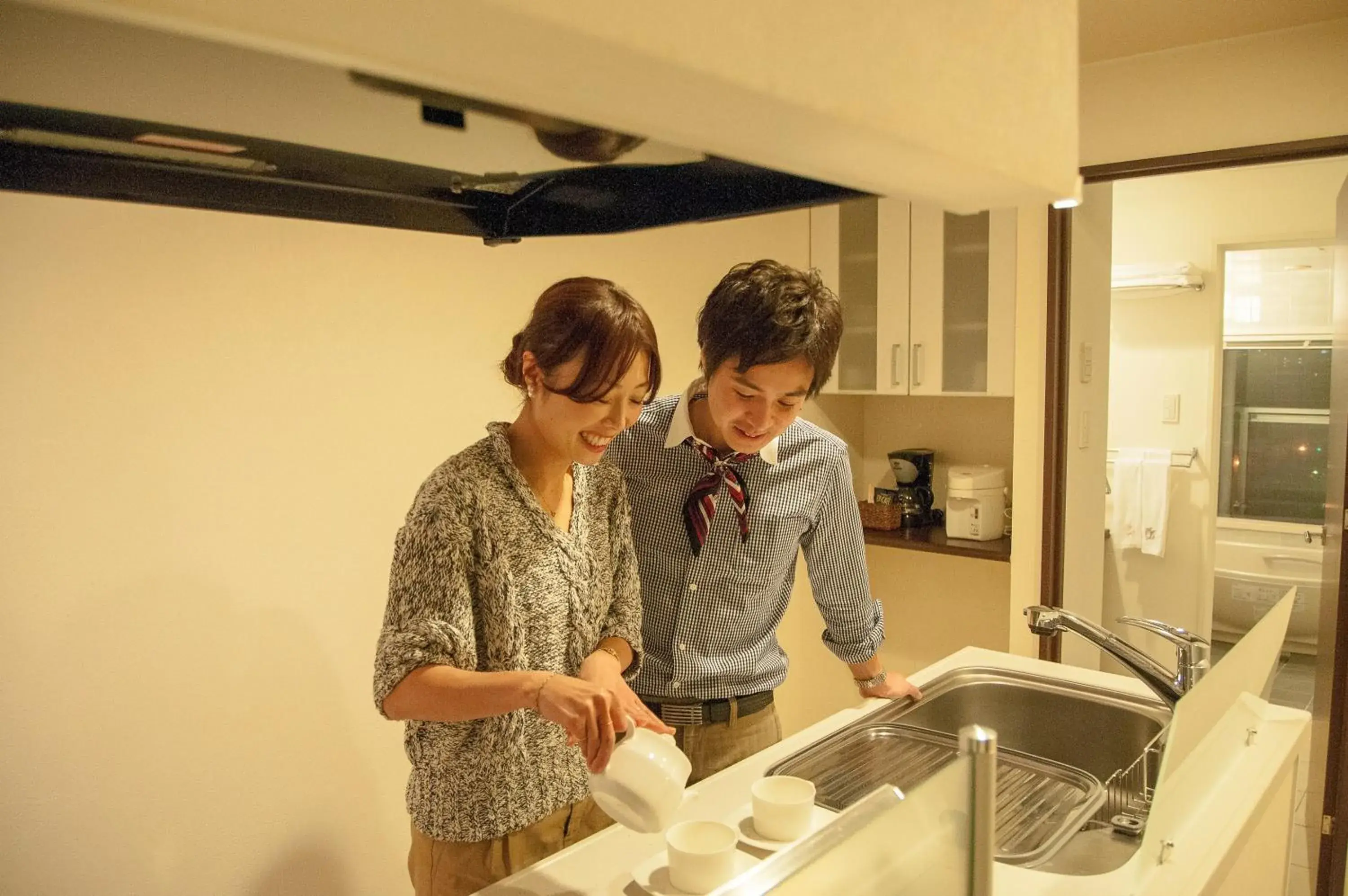 Kitchen or kitchenette in Hakodate Danshaku Club Hotel & Resorts