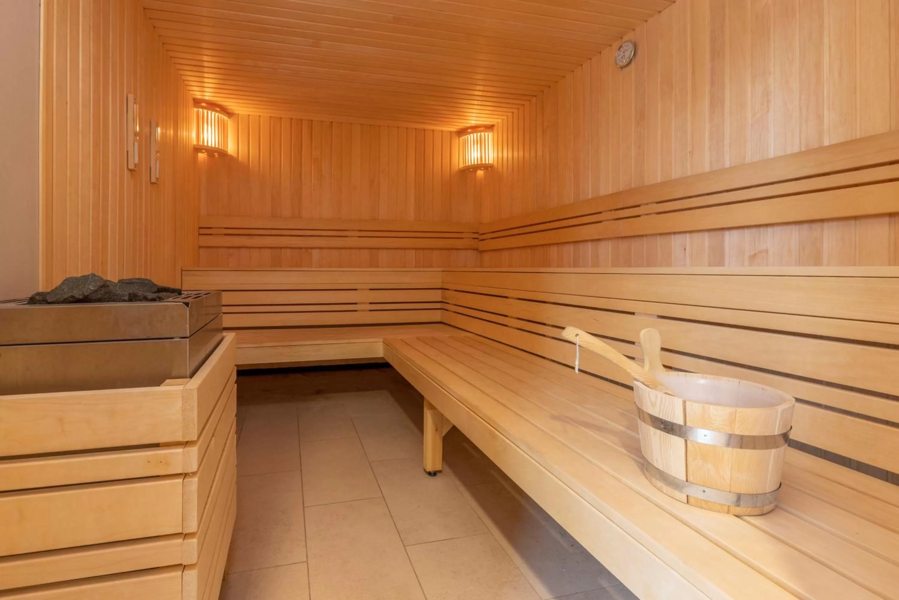 Sauna in Fletcher Familiehotel De Hunzebergen