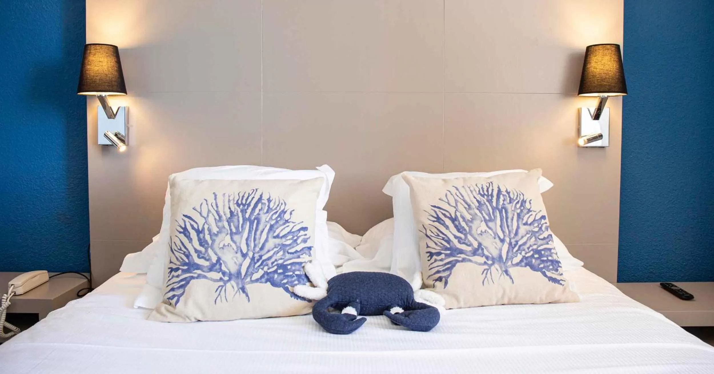 Bed in Hotel Port Marine