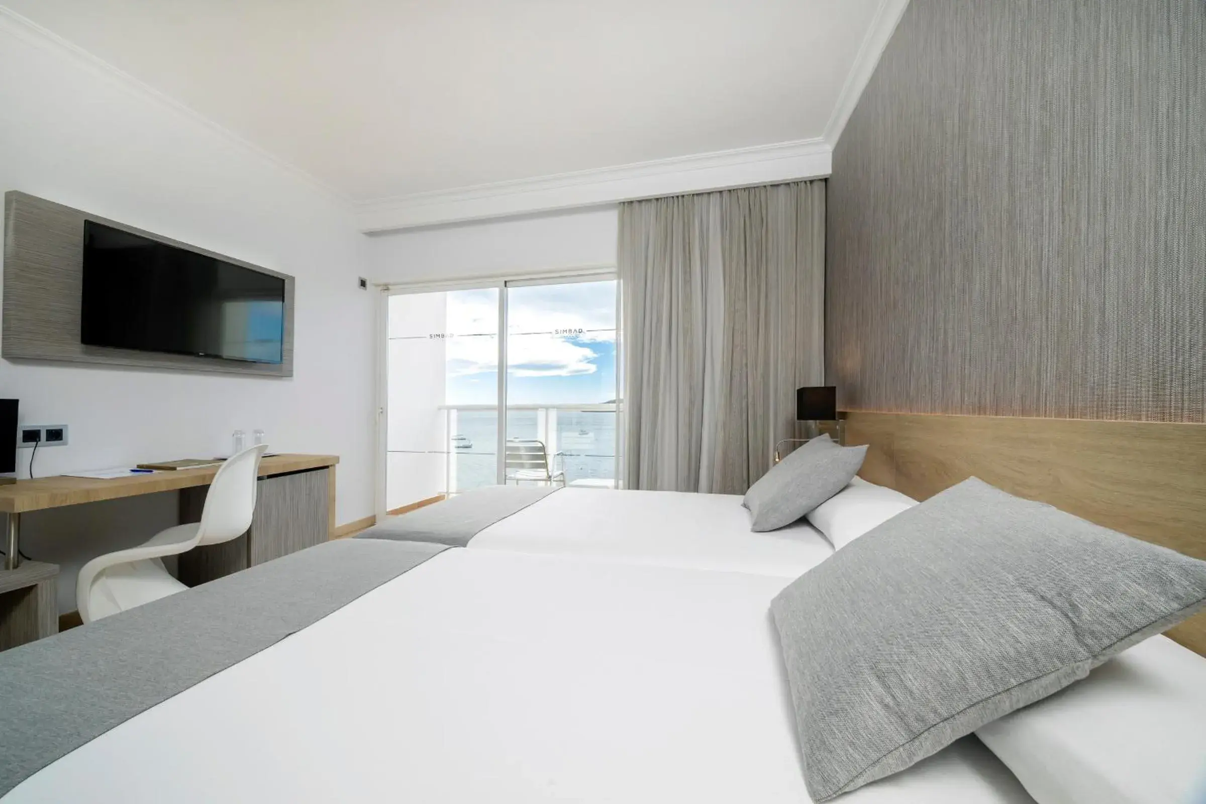 Bed in Hotel Simbad Ibiza & Spa