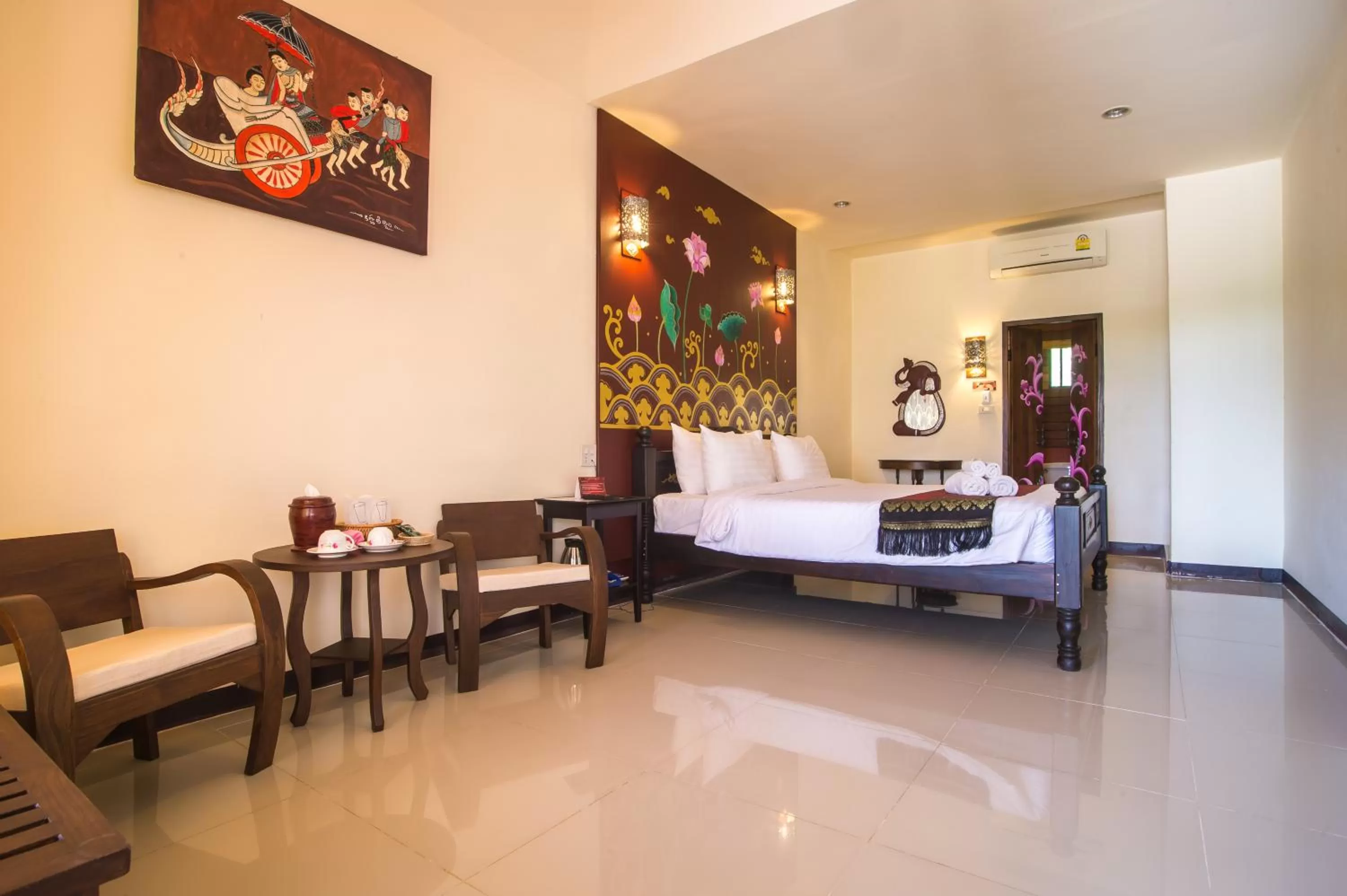 Bed in Sasidara Resort Nan