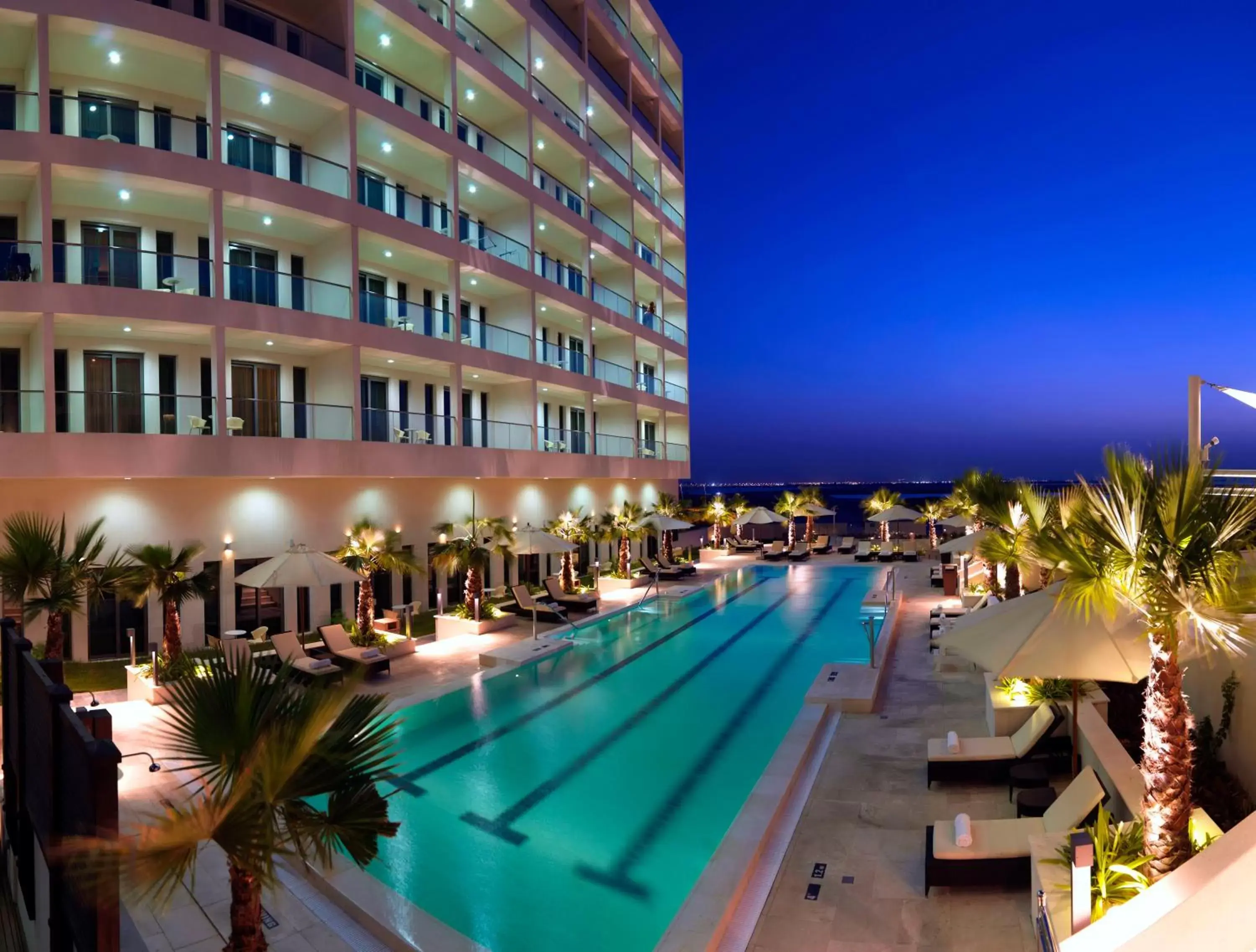 Property building, Swimming Pool in Staybridge Suites Yas Island Abu Dhabi, an IHG Hotel