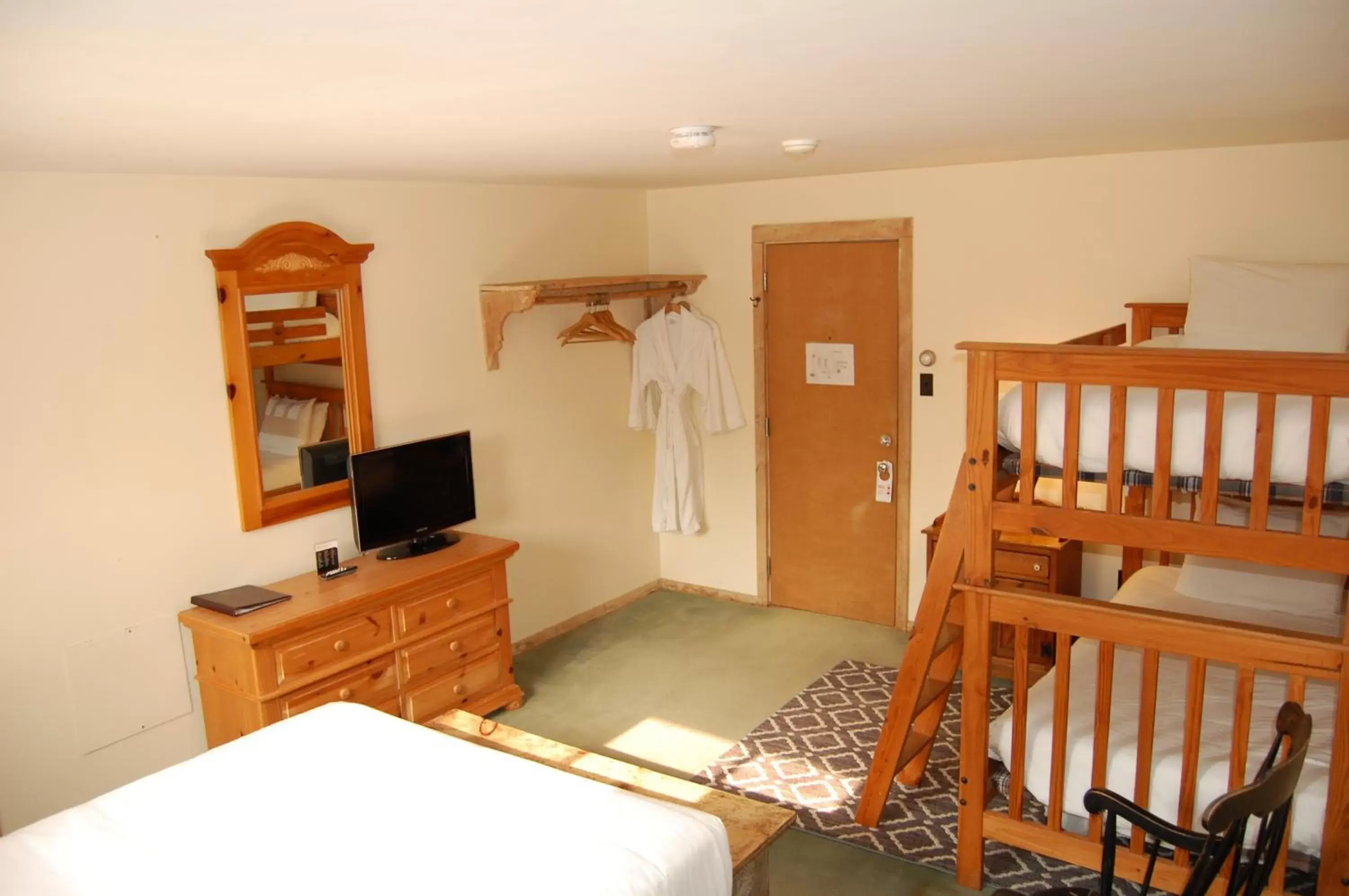 Bed, TV/Entertainment Center in Summit Lodge