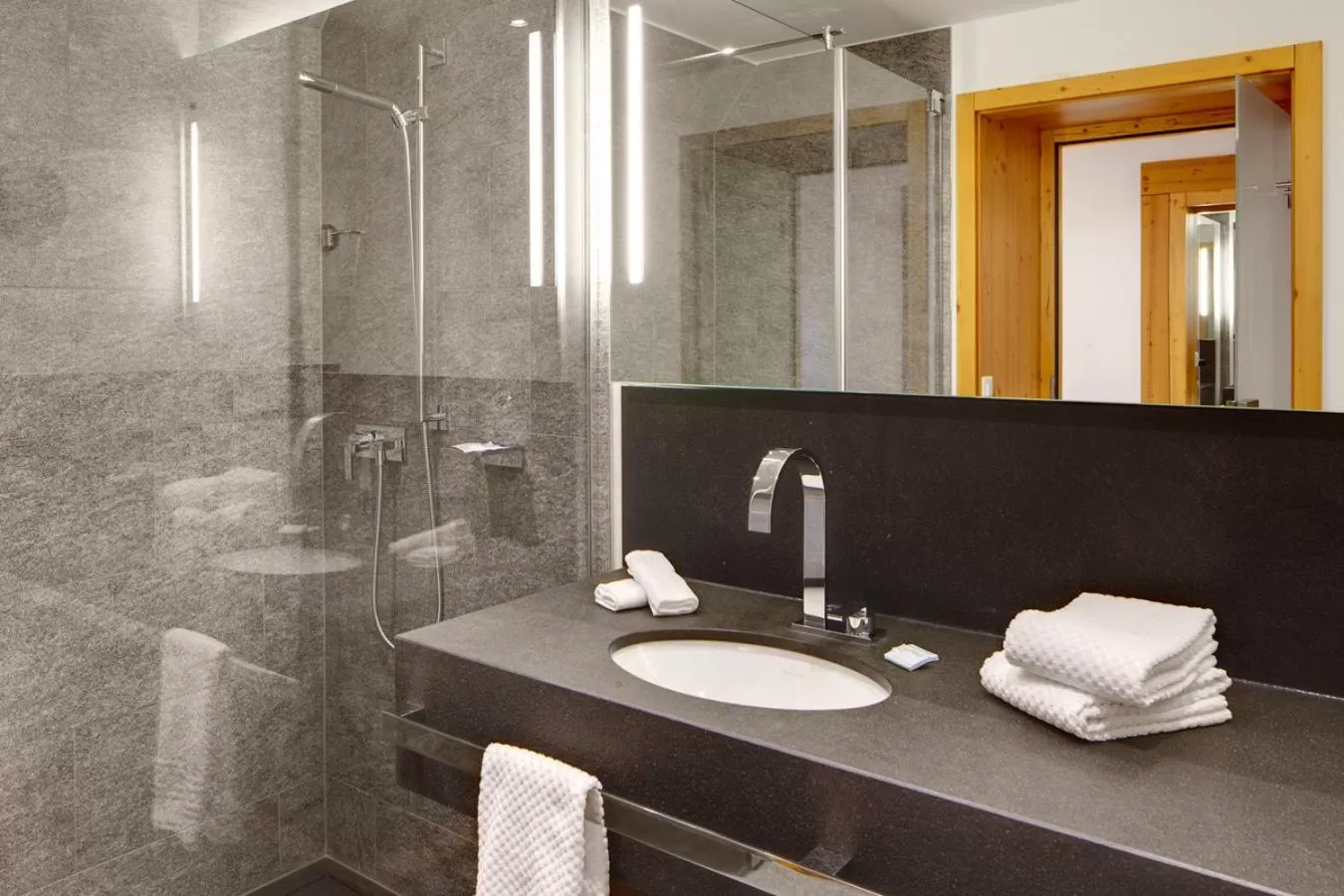 Shower, Bathroom in Hotel Friedheim