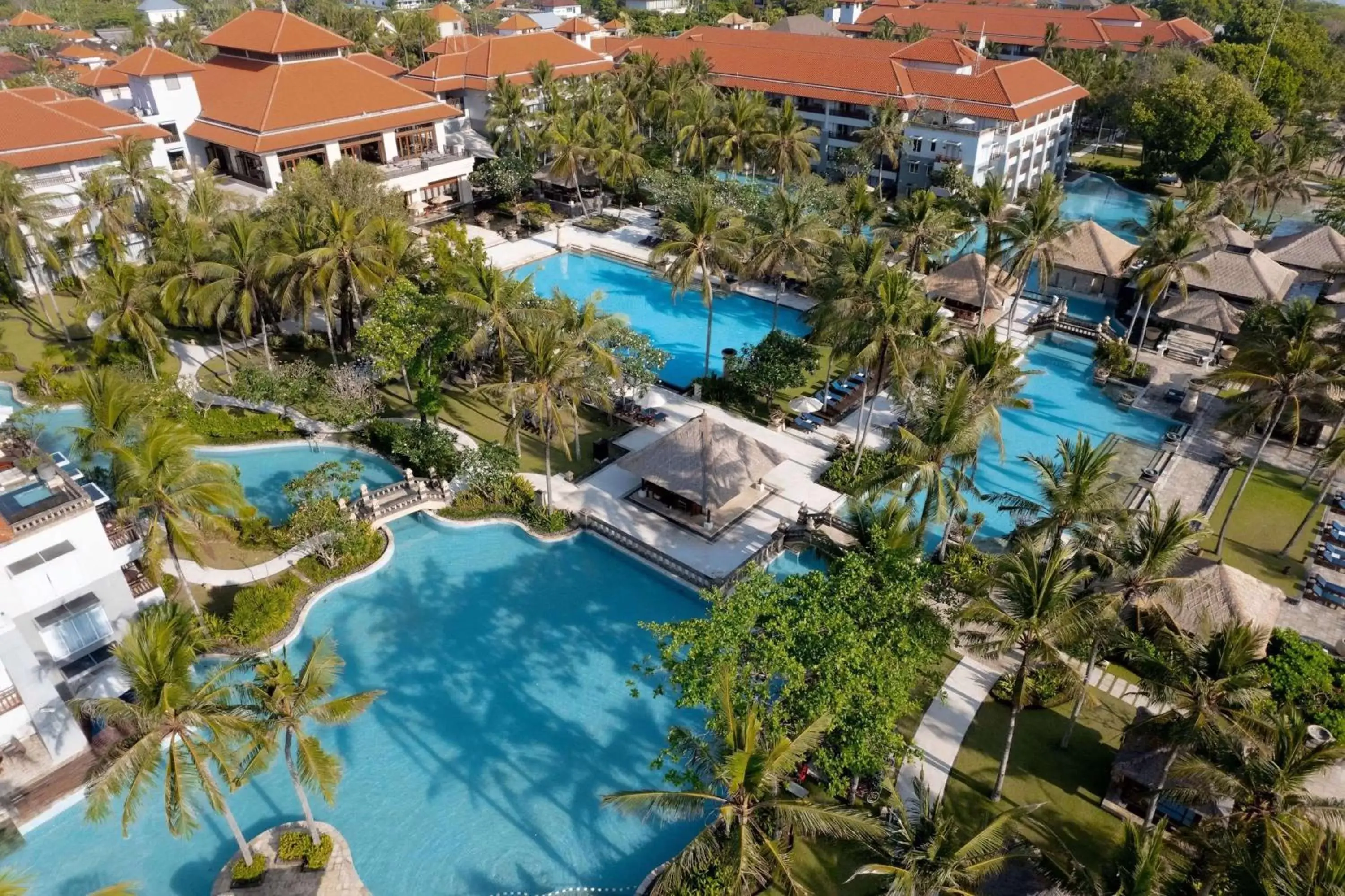 Pool view, Bird's-eye View in Conrad Bali