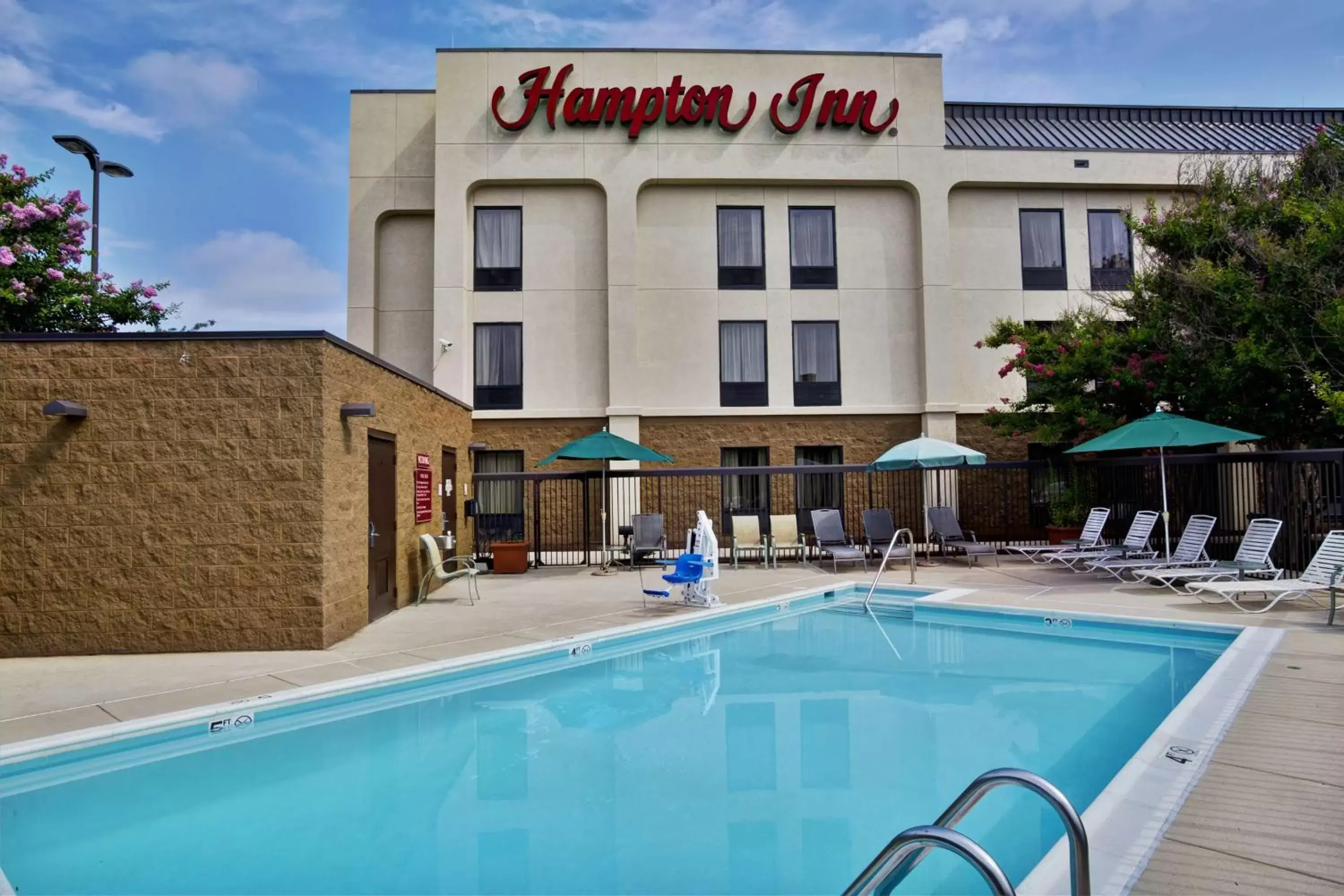Pool view in Hampton Inn Bowie Pool view in Hampton Inn Bowie