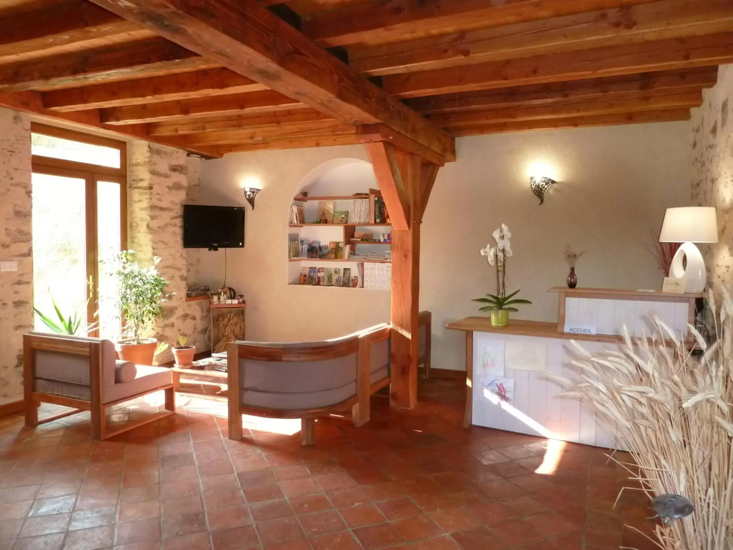 Communal lounge/ TV room, Seating Area in Moulin de Drapras