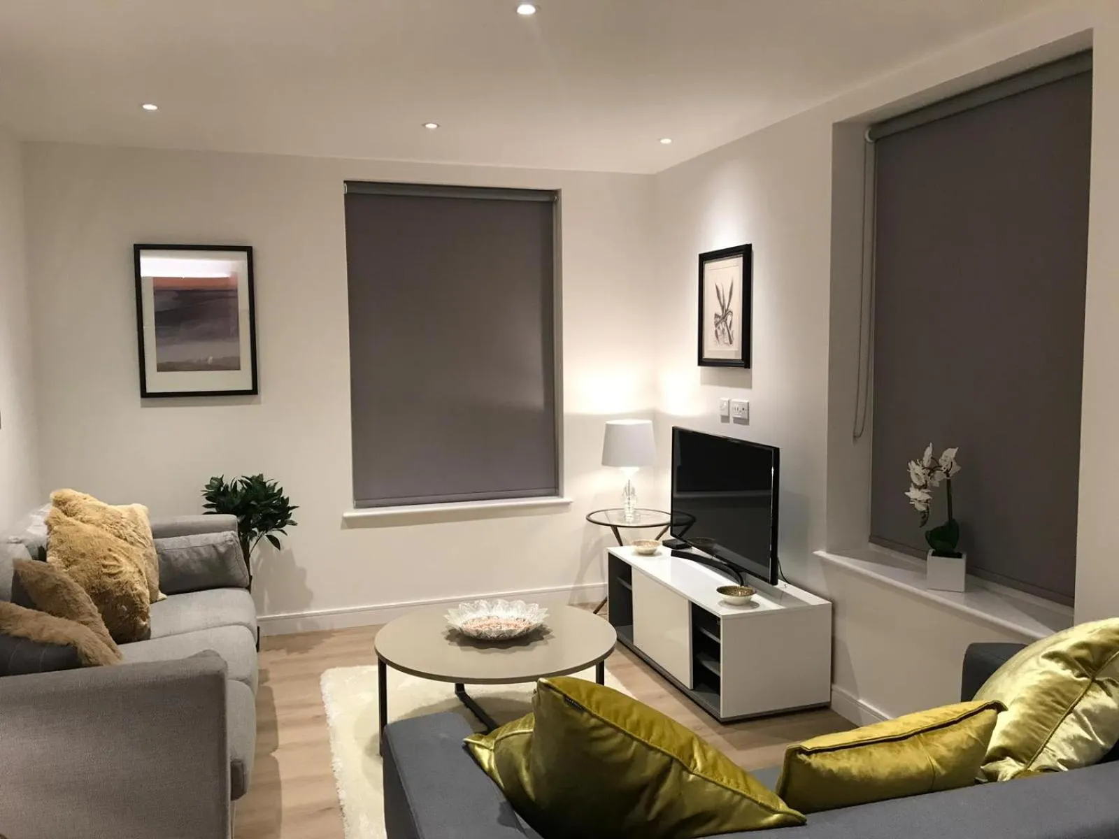 Living room in Kew Bridge Apartments
