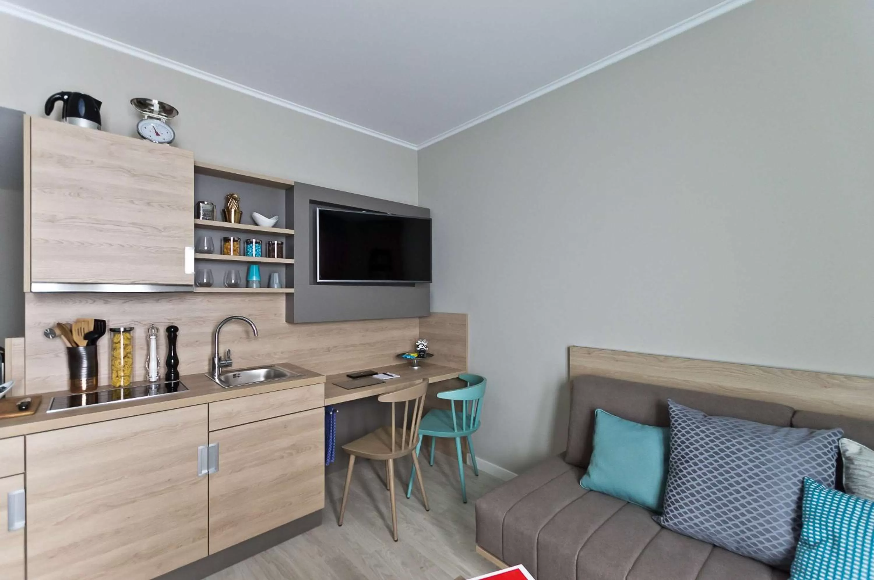 Bedroom in elaya apartments stuttgart boeblingen ehemals Arthotel ANA Living Boeblingen