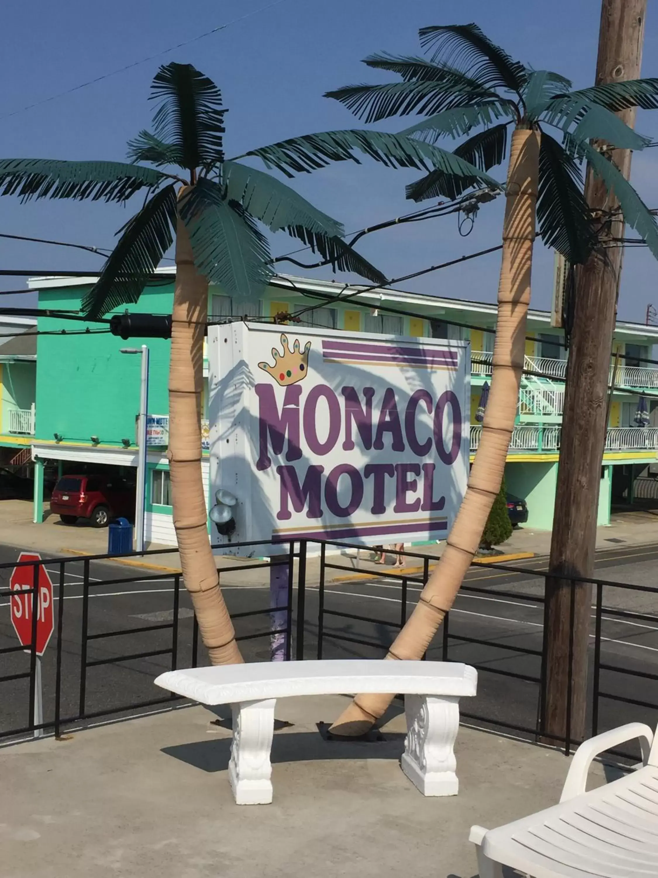 Patio, Property Logo/Sign in Monaco Motel - Wildwood