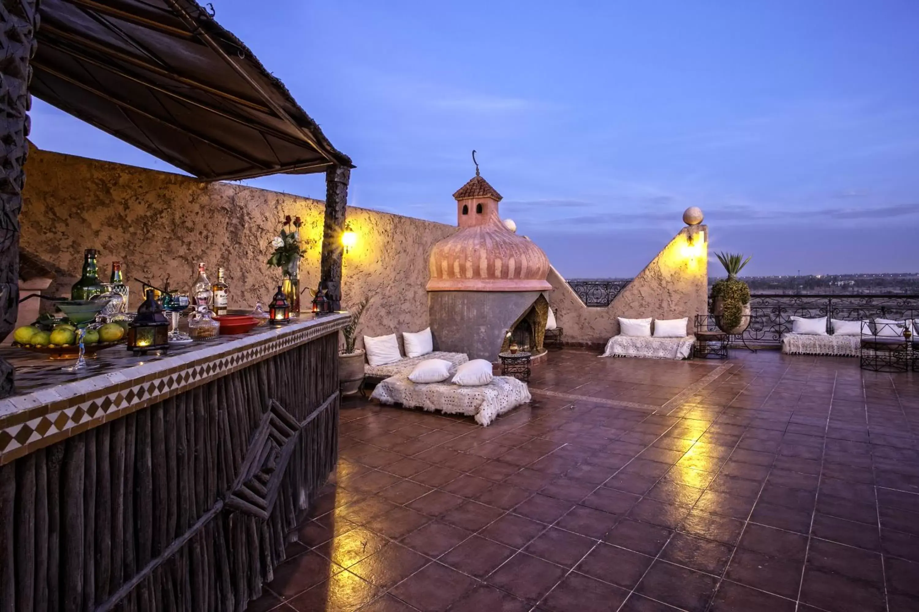 Patio in Hotel Kasbah Le Mirage & Spa