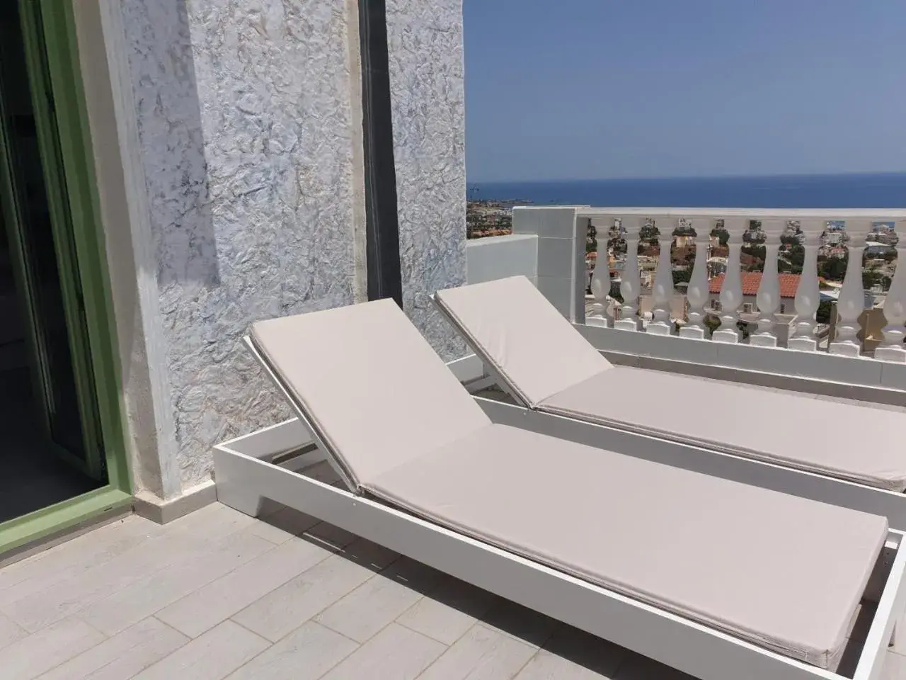 Balcony/Terrace in Korifi Suite 024 Adults Only