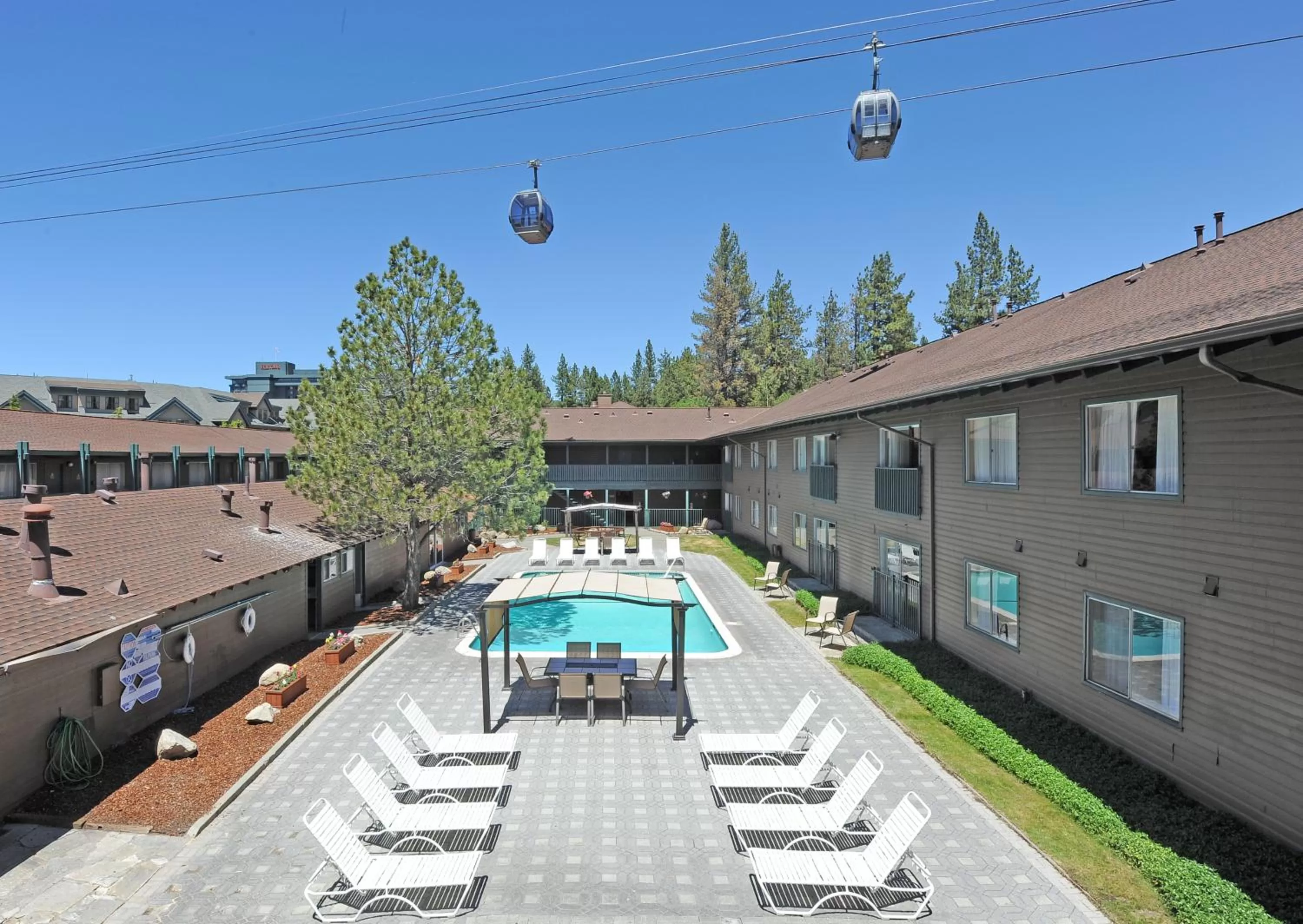 Pool view in Forest Suites Resort at the Heavenly Village