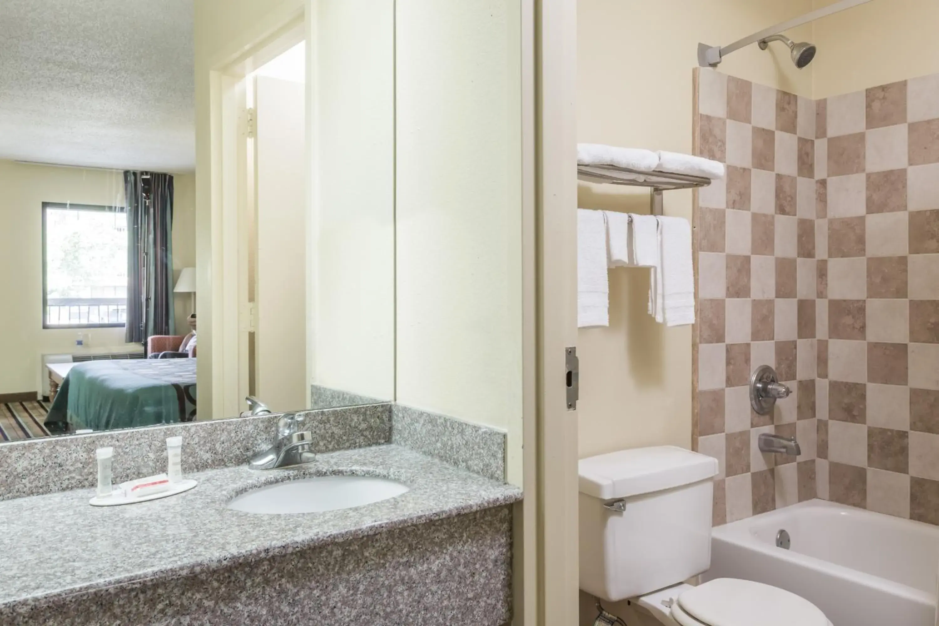 Bathroom in Super 8 by Wyndham Norcross/I-85 Atlanta