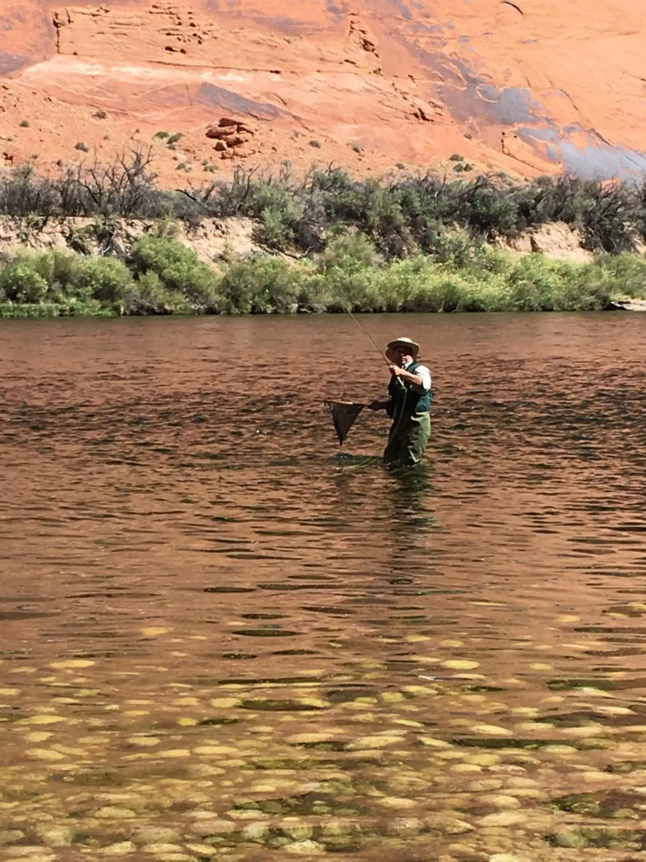 Fishing in Lee's Ferry Lodge at Vermilion Cliffs