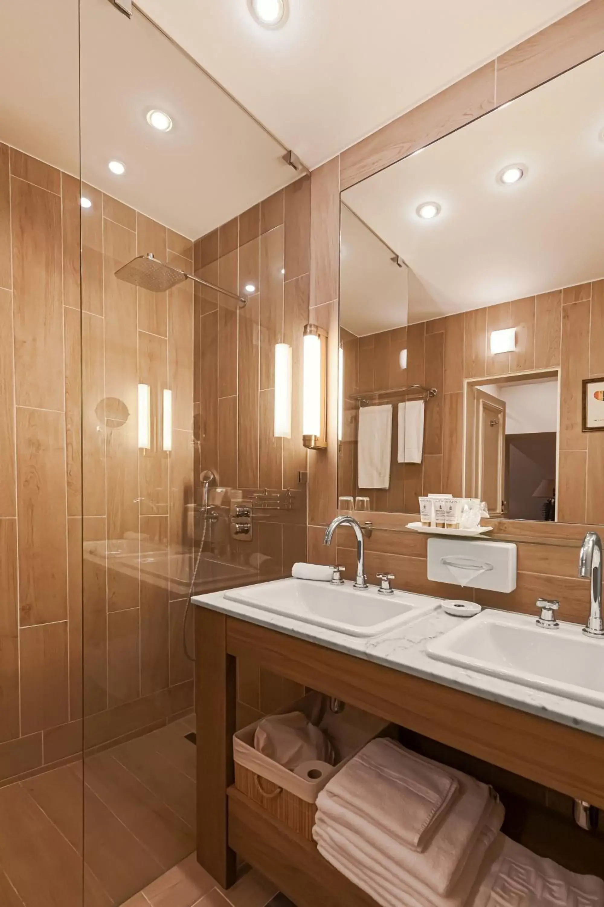 Shower, Bathroom in Relais & Châteaux Stikliai Hotel