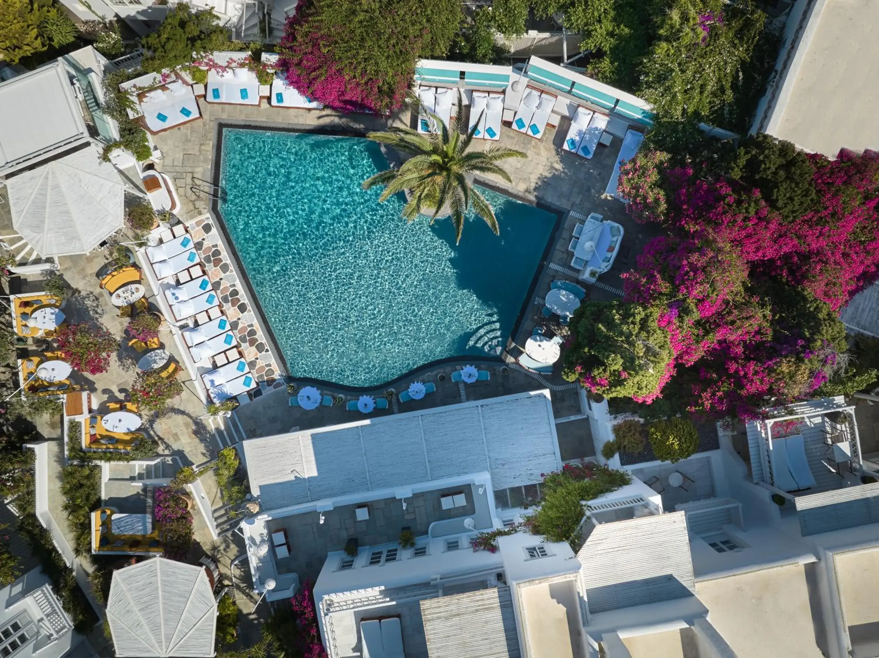 View (from property/room), Bird's-eye View in Belvedere Mykonos - Main Hotel