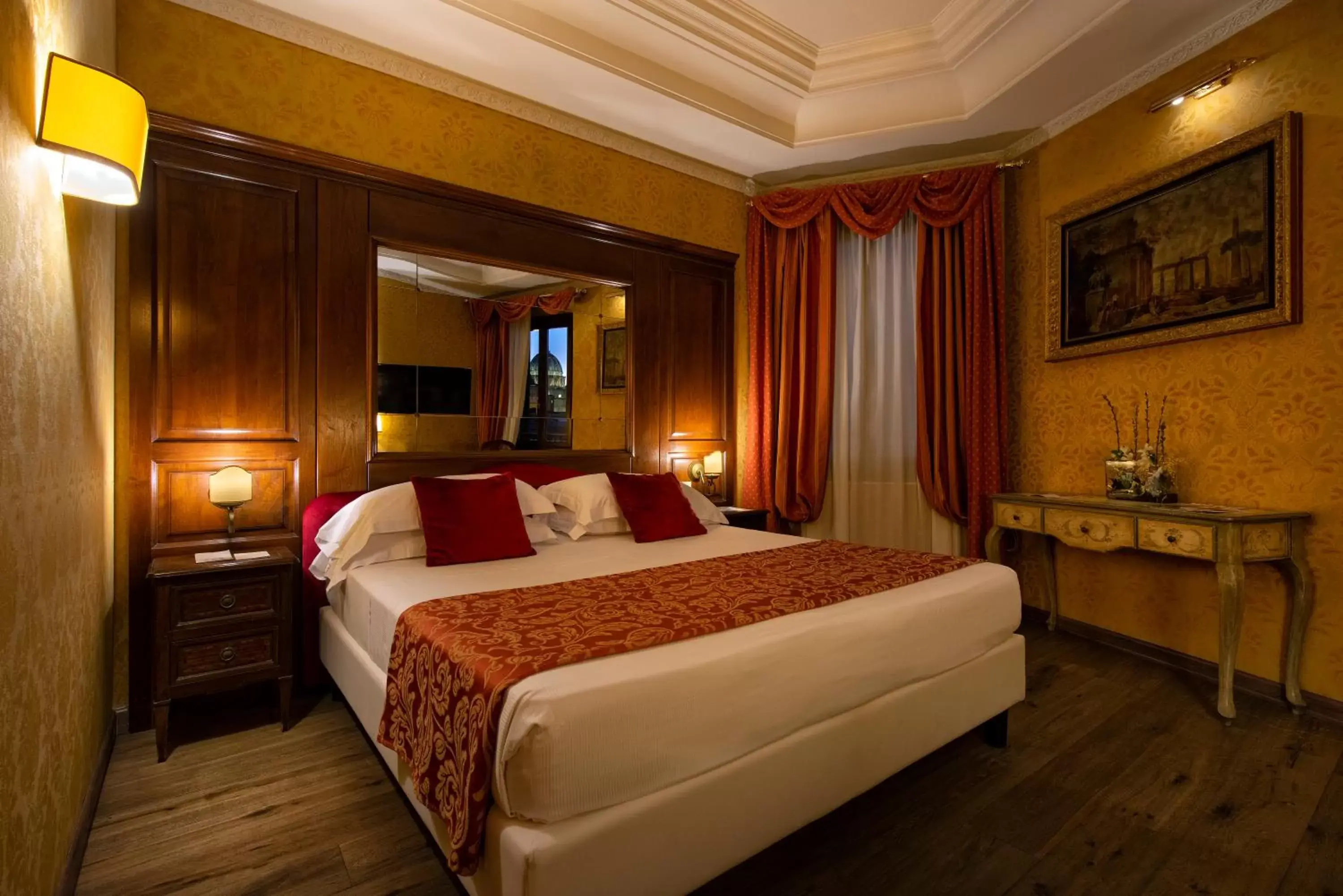 Bed in Atlante Star Hotel