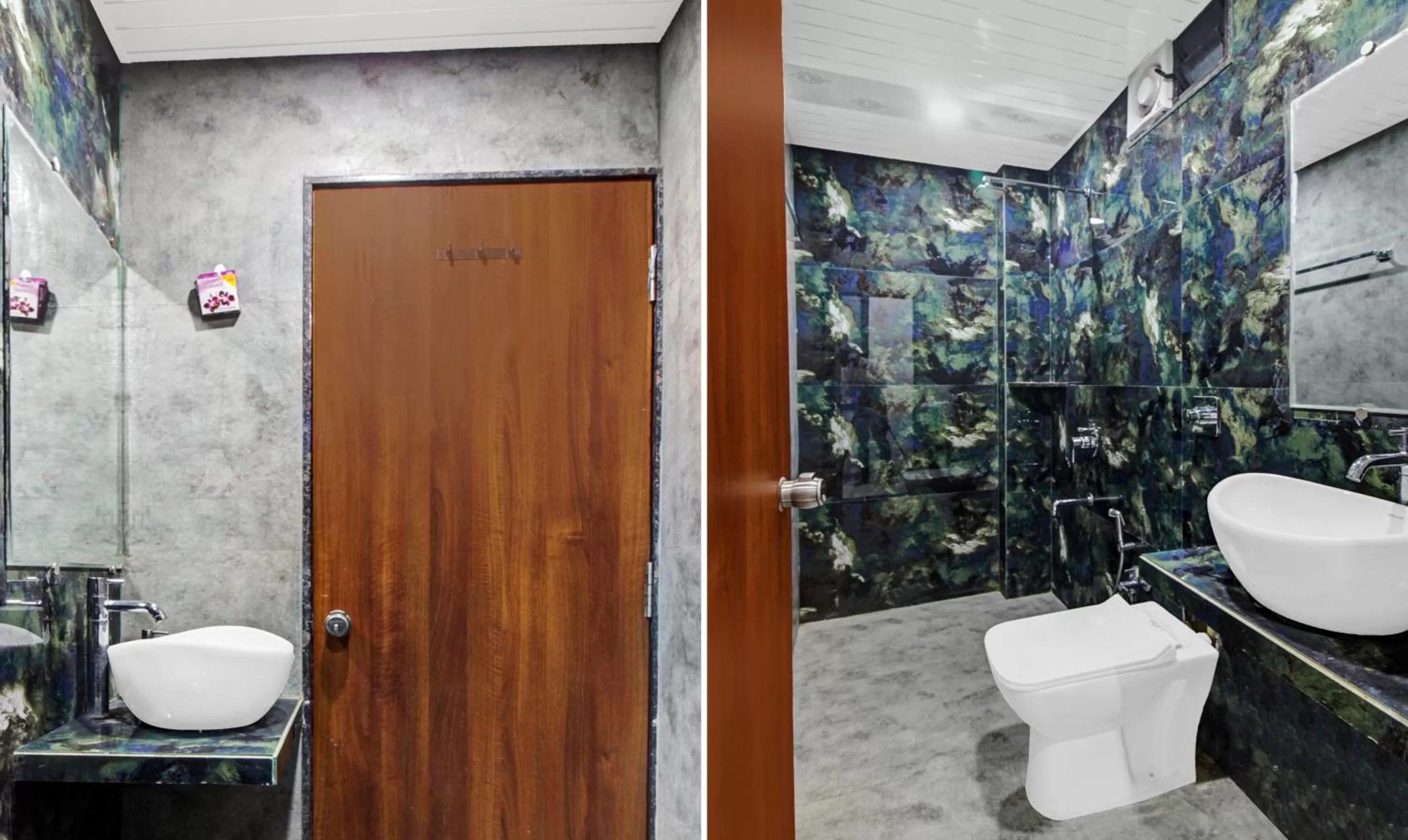 Bathroom in Treebo Hotel Rk Inn, Railway Station