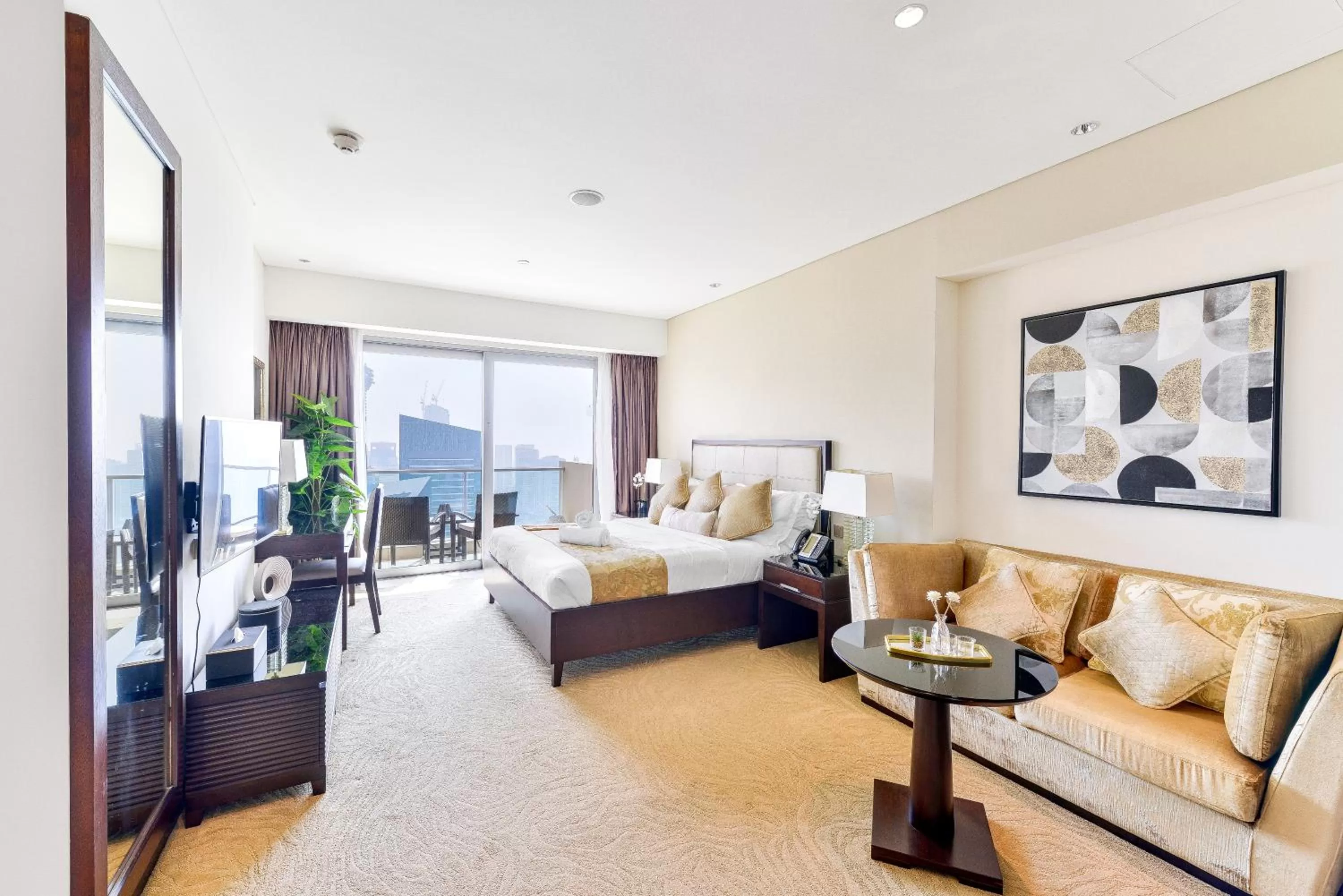 Photo of the whole room, Bed in Emaar Residences Dubai Marina by Qstay - formerly Address Dubai Marina
